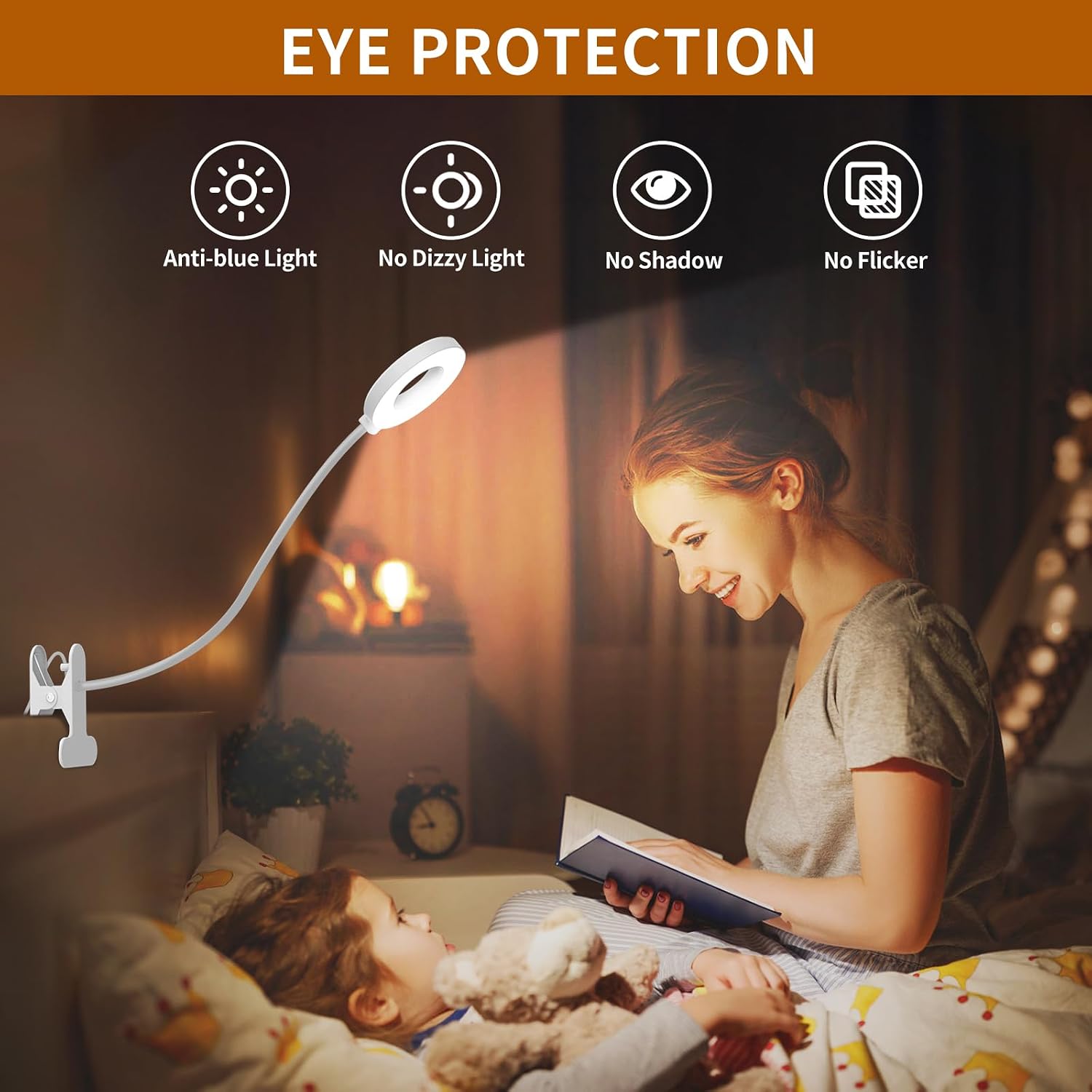 Detalle 2 de iZELL 23 LED Leselampe Dimmbar 40 cm
