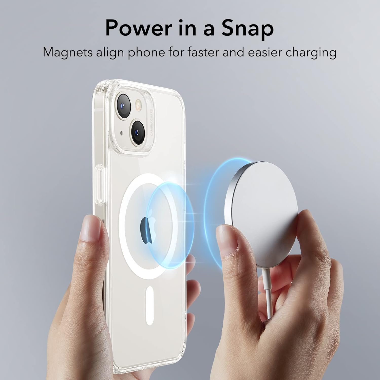 Thumbnail 2 de ESR Cover Magnetica per iPhone 14/13 con HaloLock – Custodia trasparente antiurto e resistente ai graffi