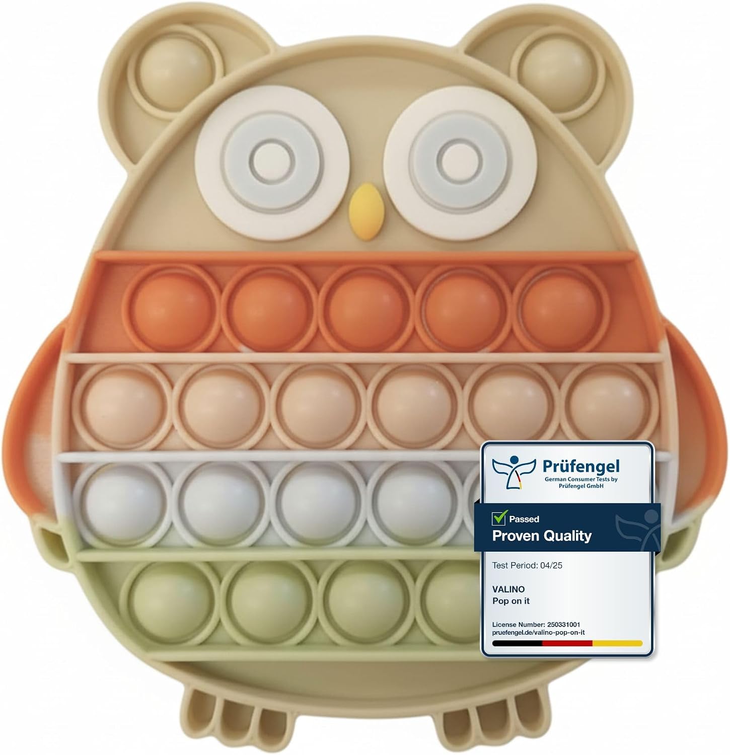 Detalle de Valino Jouet Pop-It Hibou sans BPA