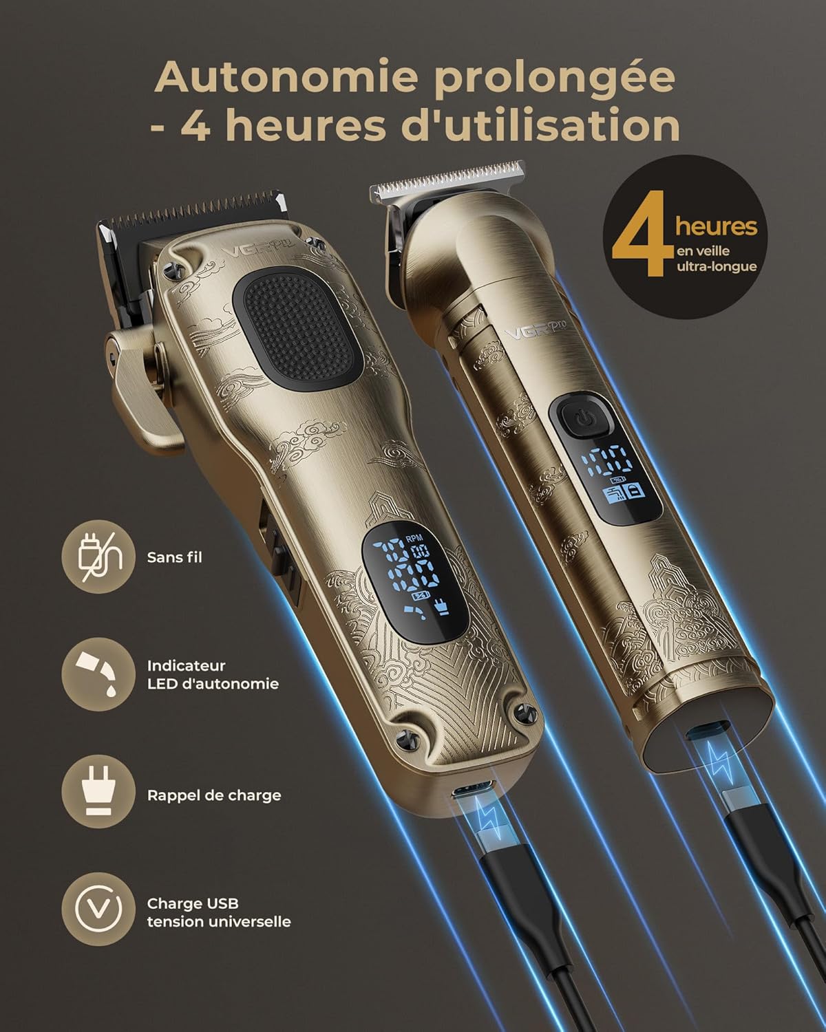 Thumbnail 4 de Vgrpro Tondeuse cheveux 240 min ✂