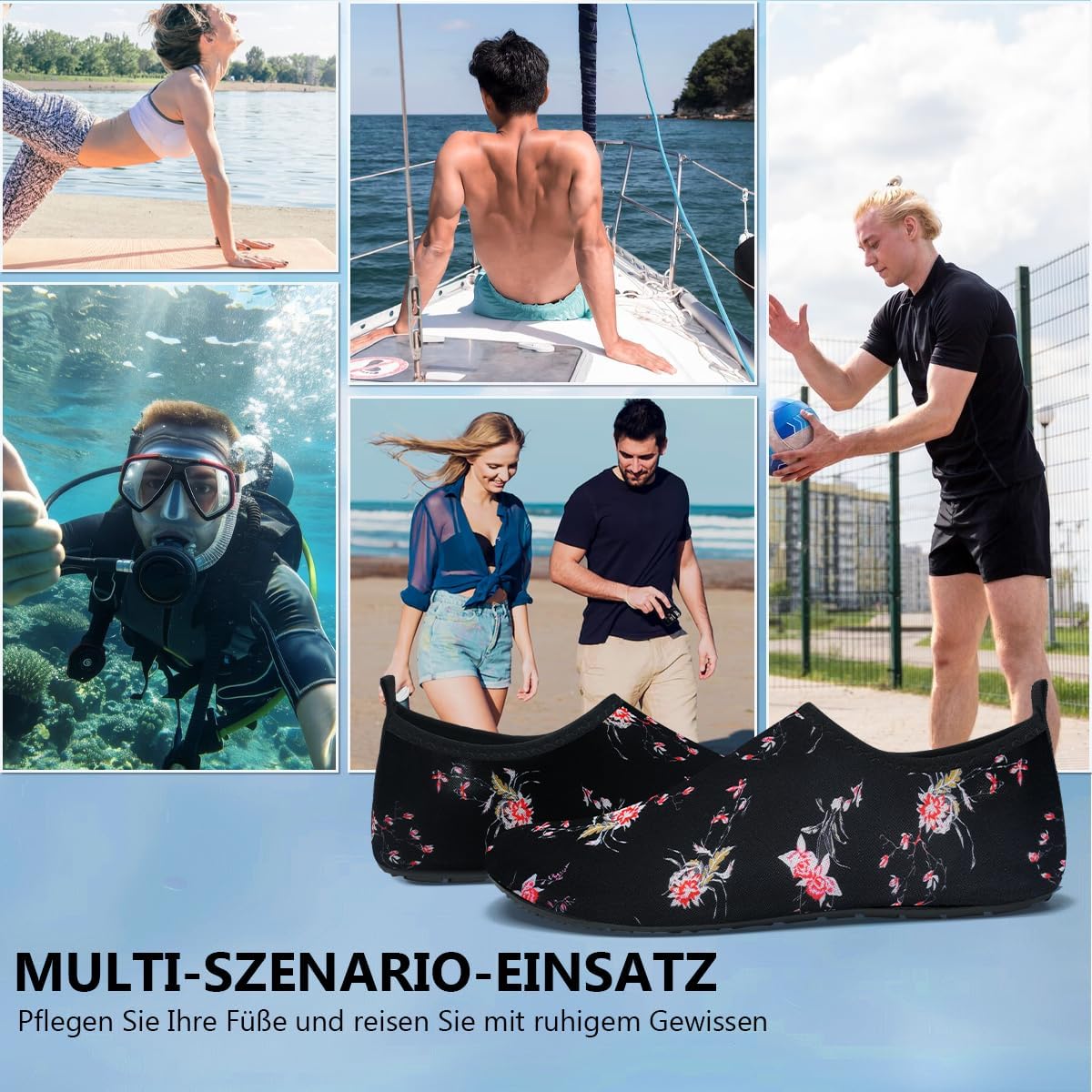 Detalle de Swim Water Shoes Aqua Socks Barefoot Water Shoes for Sea, Pool & Beach (Barefoot Style)