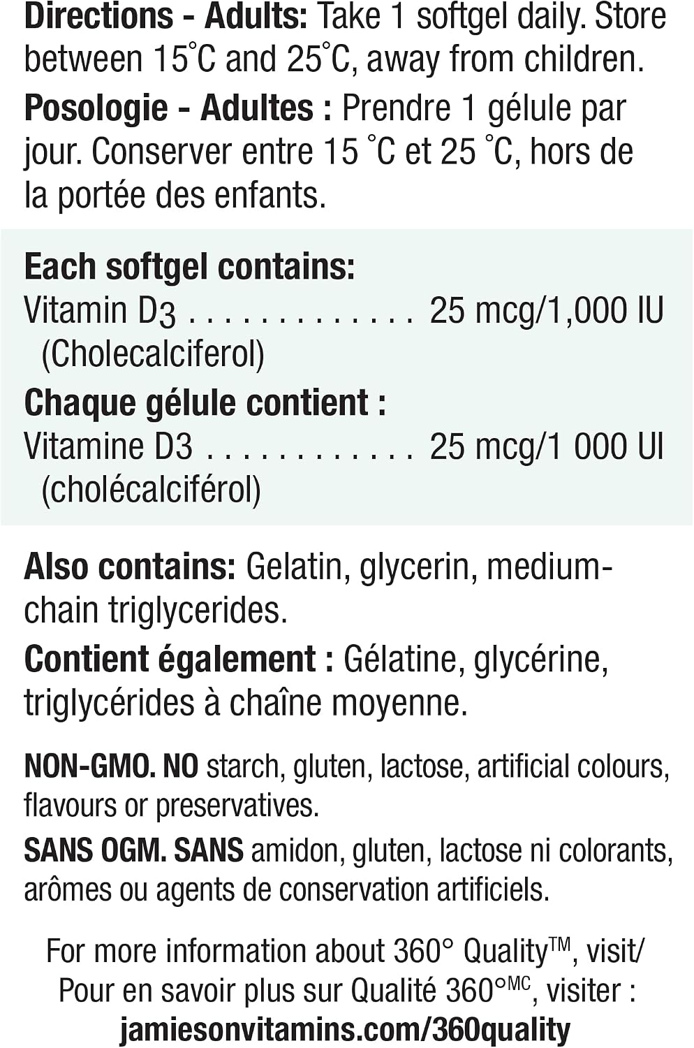 Thumbnail 6 de Jamieson Vitamin D3 softgels, 1,000 IU