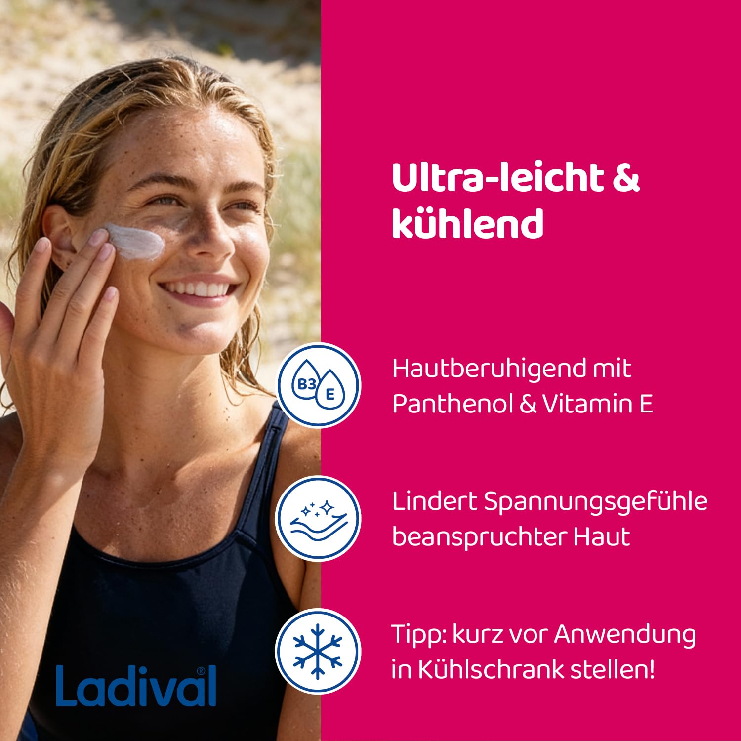 Thumbnail 6 de Ladival Sonnengestresste Haut Akut Serum After Sun Repair für das Gesicht (50 ml)
