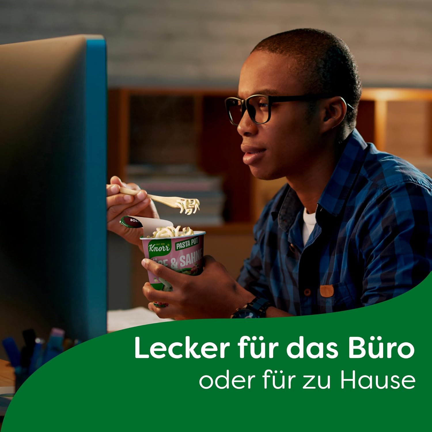 Detalle 2 de Knorr Pasta Pot Käse & Sahne – 8er Pack (8 × 63 g): schnelle Käse-Pasta für Büro & Zuhause