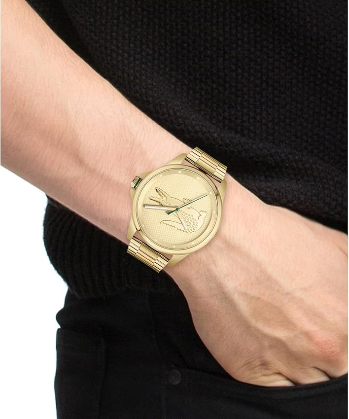 Thumbnail 3 de Lacoste Reloj Analógico Hombre LE Croc🌟 Correa Dorada