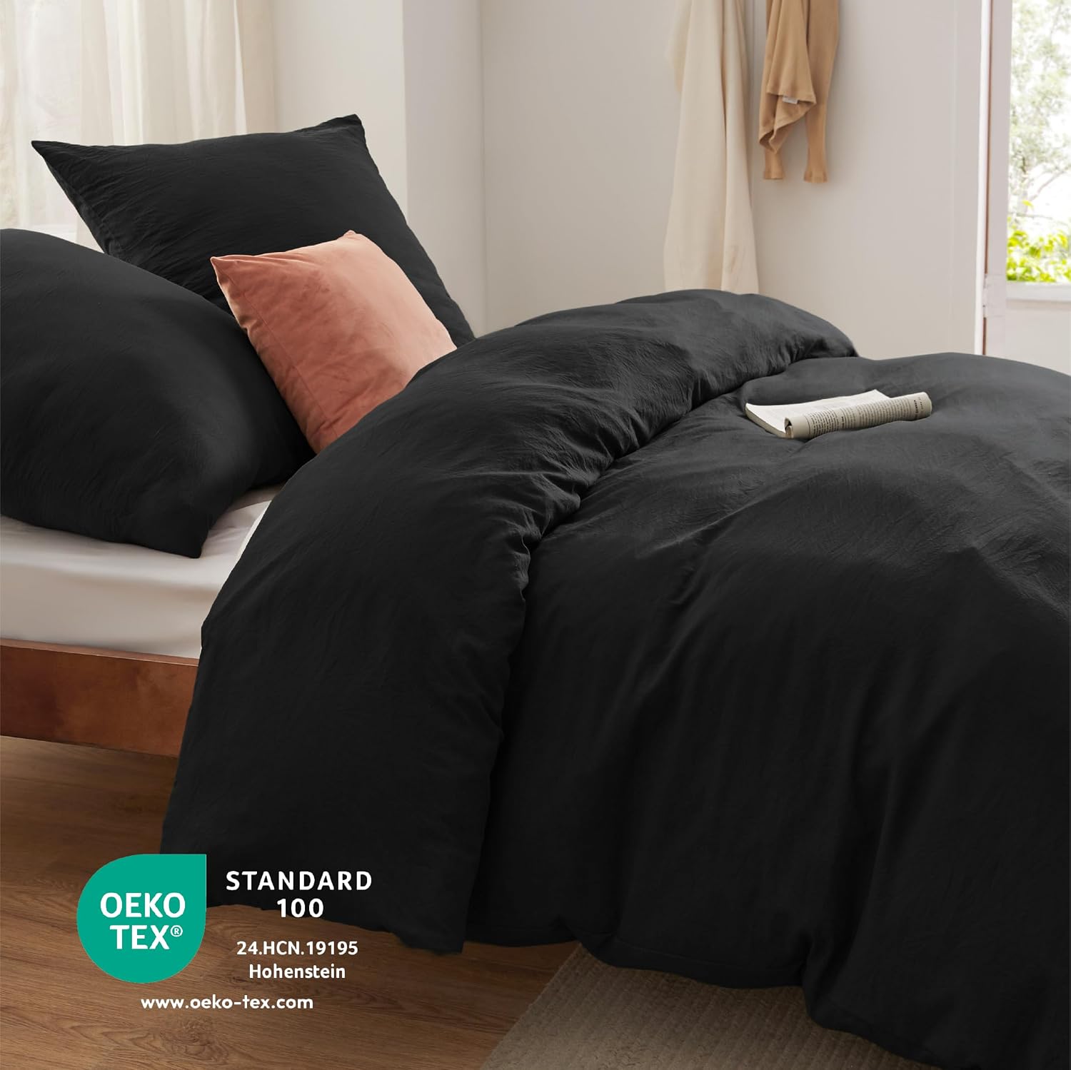 Detalle 1 de BEDSURE Bettwäsche 155x220 3-teilig