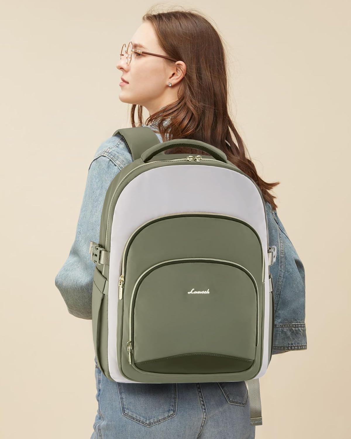 Detalle 2 de LOVEVOOK Rucksack Damen 15,6 Zoll Laptop