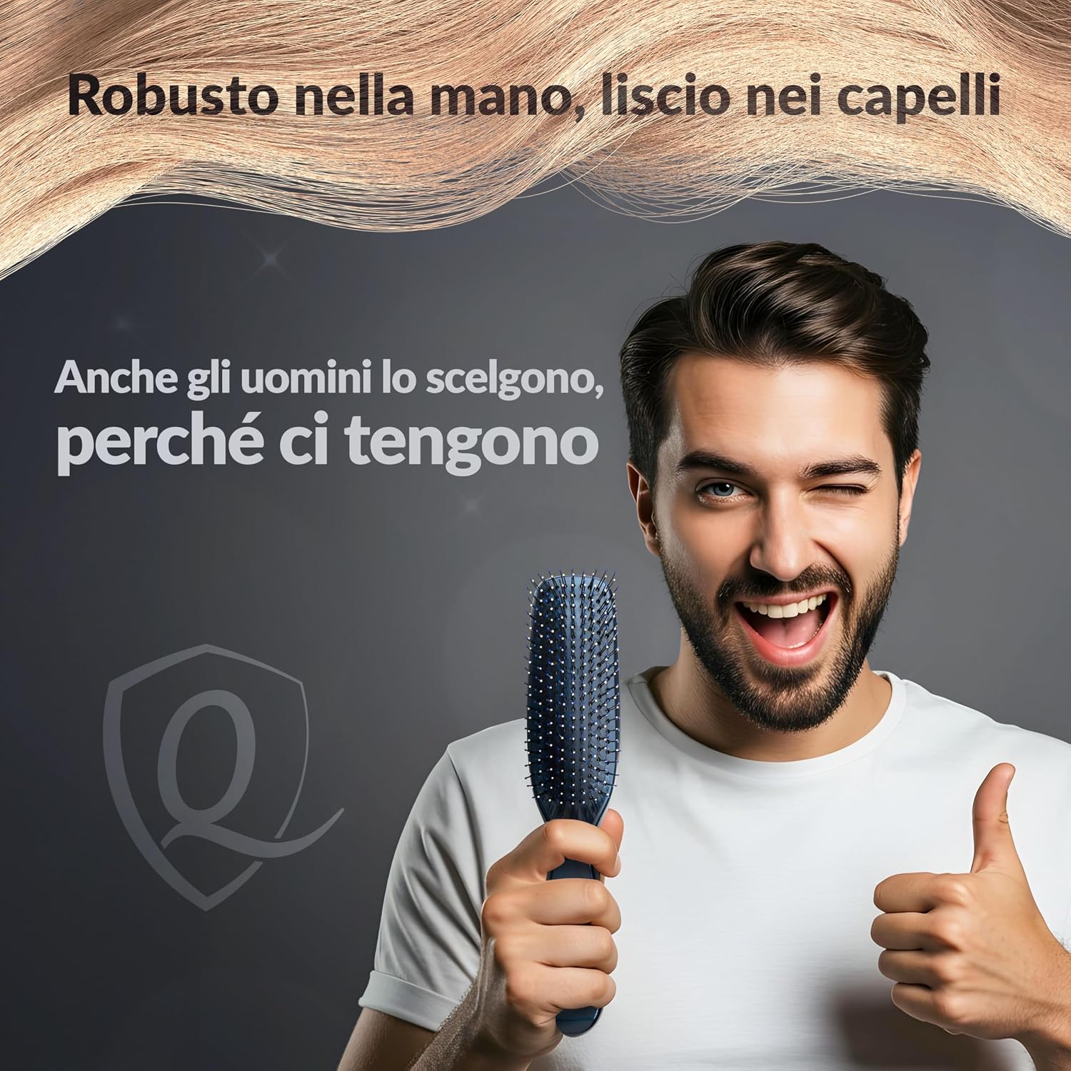 Thumbnail 6 de MarQus Spazzola per Cuoio Capelluto – districa senza tirare, lucentezza e volume per ogni tipo di capello (Flashblue)