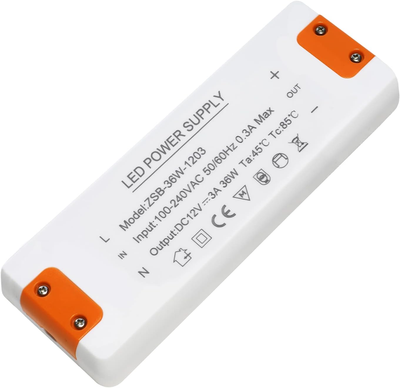 Detalle de ZAKVOP 12V LED-transformator, 24 W en 2 A, voor G4, GU5.3, MR11 en MR16