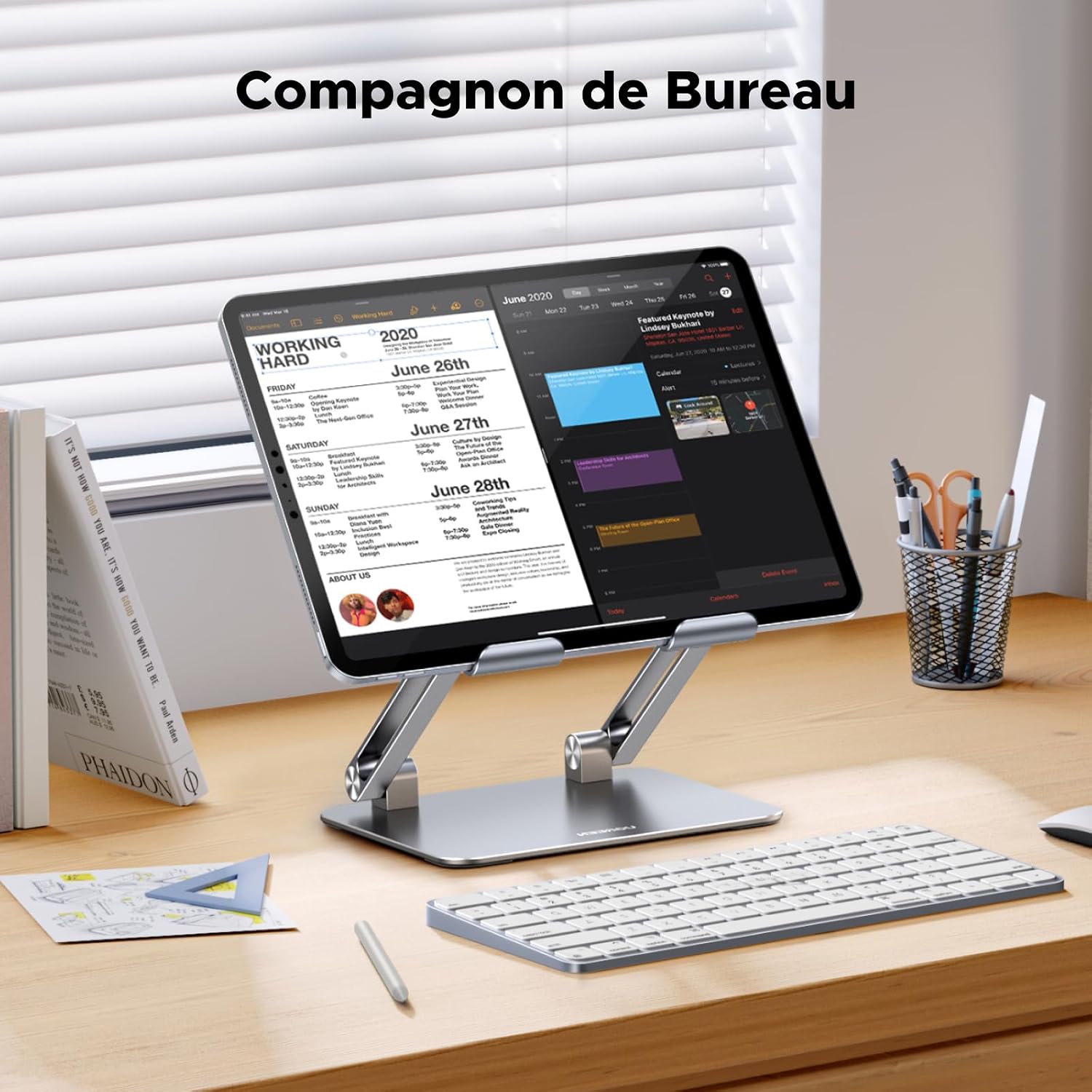 Detalle 2 de UGREEN Support tablette réglable double tige