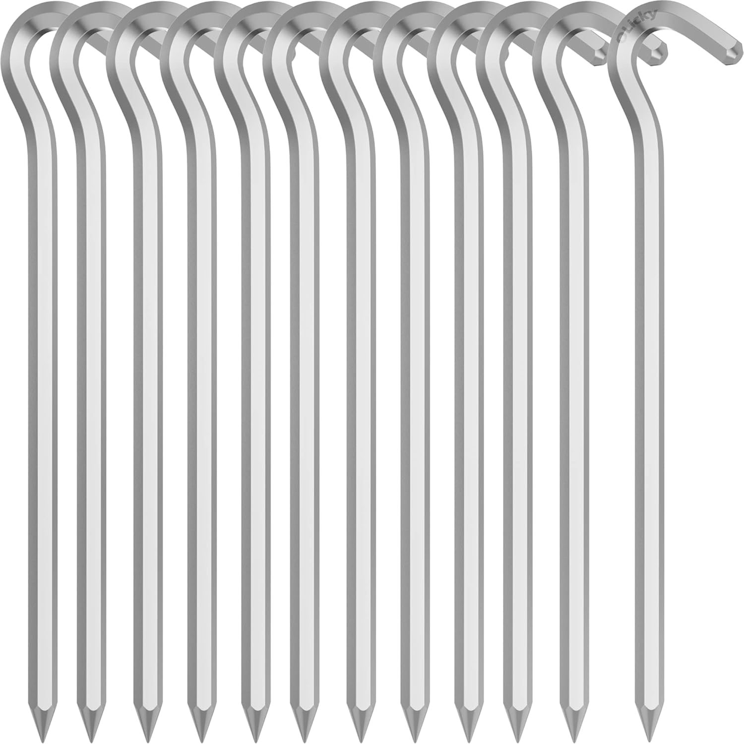 Olicky 12Pcs Tent Pegs Heavy Duty