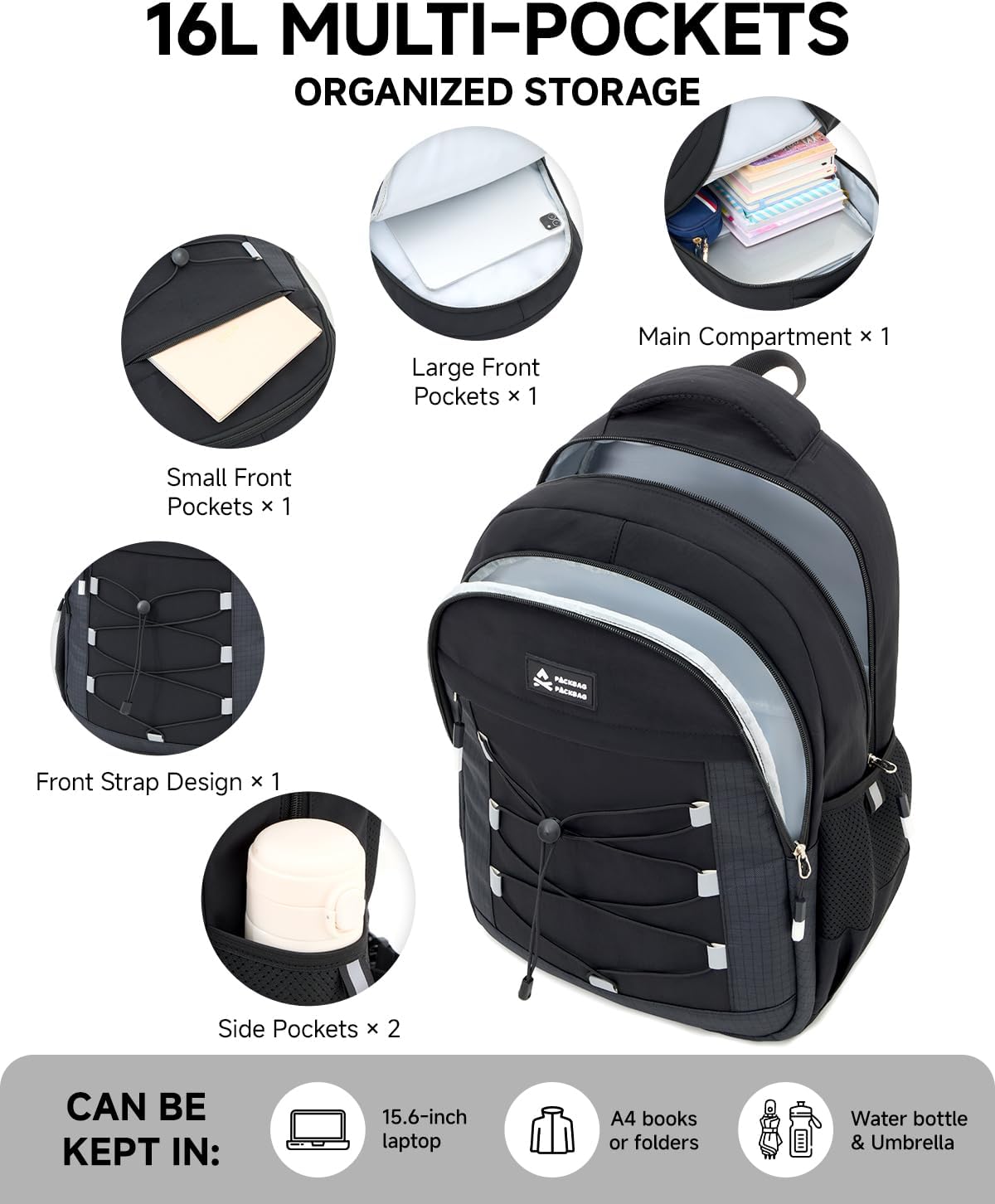 Thumbnail 6 de Amythe Zaino Outdoor Ragazzi e Ragazze 21L: leggerezza, comfort ed ergonomia per trekking e scuola