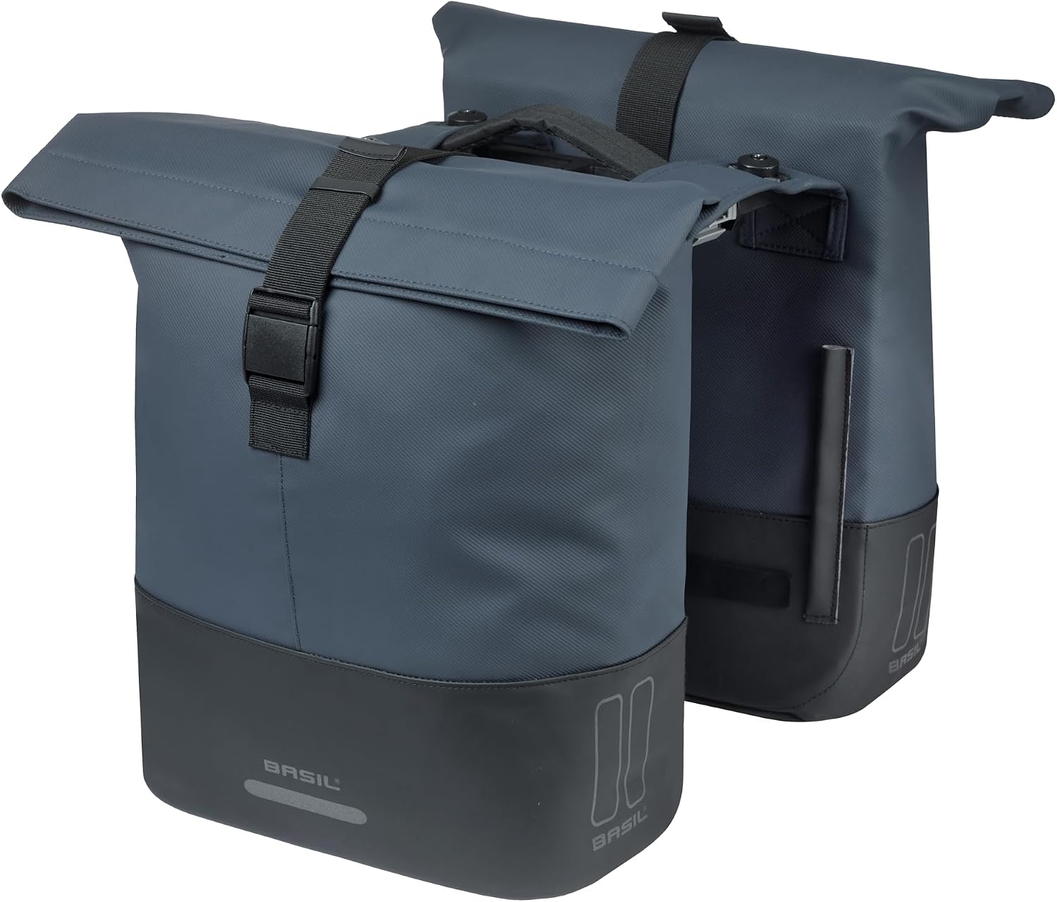 Detalle de Basil Cove podwójna torba rowerowa na bagażnik 28–32 l z płytą MIK