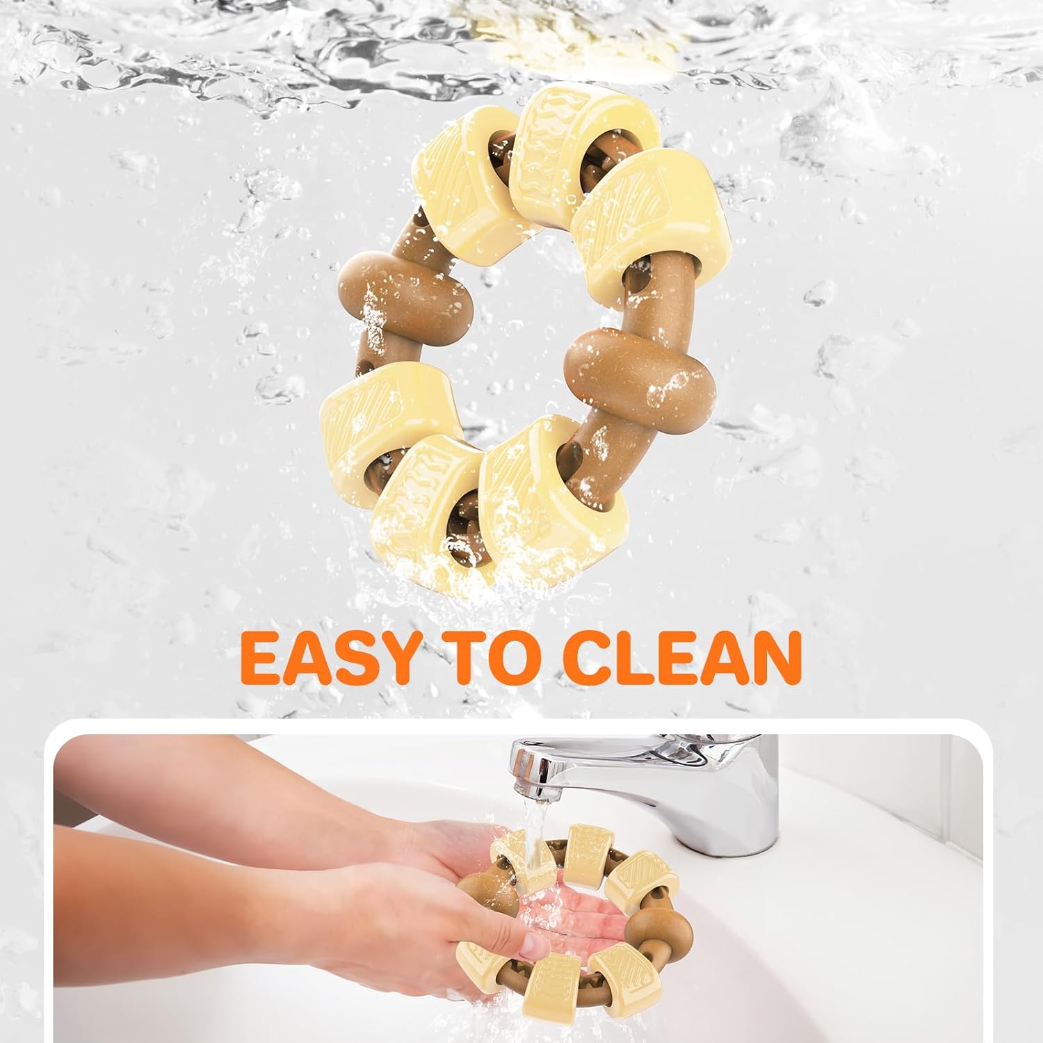 Thumbnail 5 de RUXAN Puppy Teething Toys – Ring Dog Chew for Aggressive Chewers