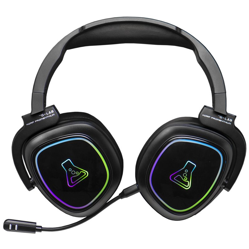Detalle de The G-Lab KORP Promethium: Auriculares Gaming Inalámbricos RGB para PS5/PC