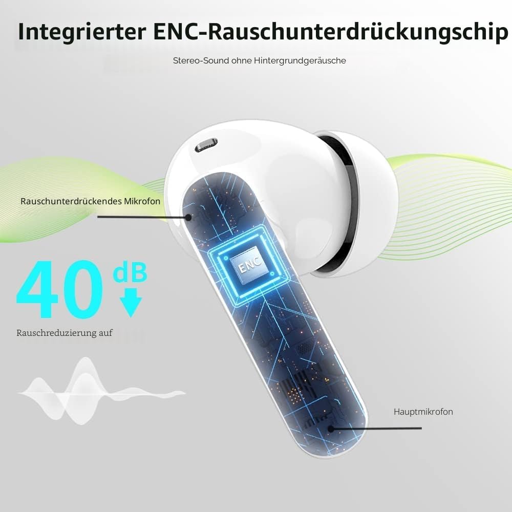 Thumbnail 2 de Btootos Bluetooth Kopfhörer In-Ear, 40 Std Akkulaufzeit