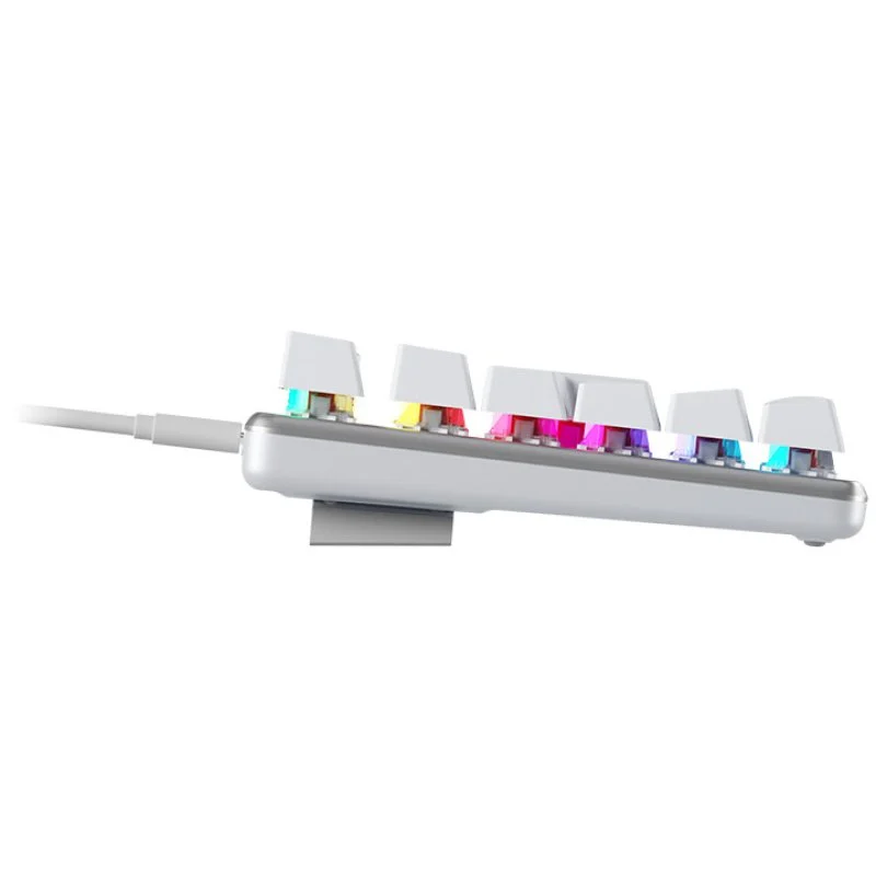 Detalle de Newskill Serike V2 TKL Teclado mecánico gaming RGB Blanco NewSwitch Red 87 teclas