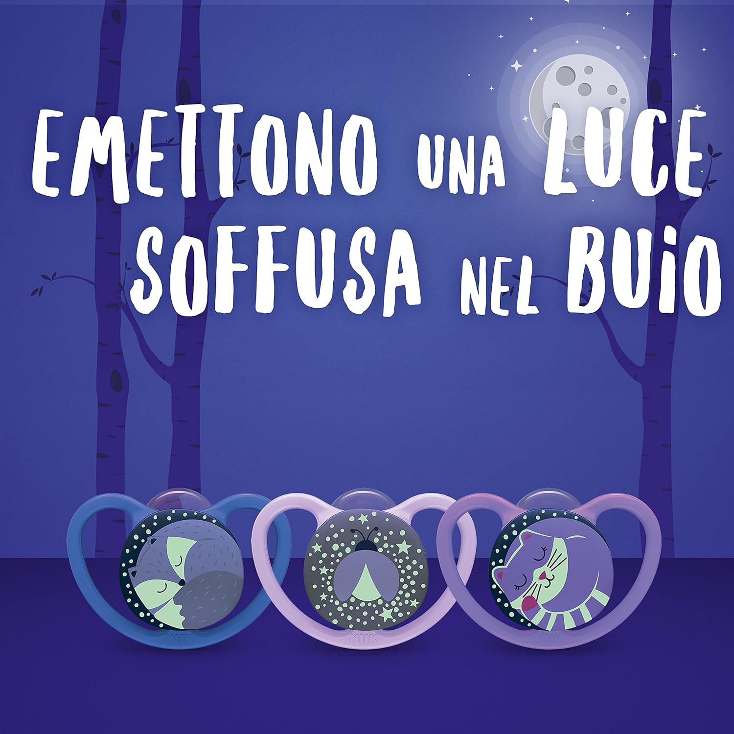 Thumbnail 3 de NUK Space Day & Night ciuccio 6–18 mesi, 4 pezzi