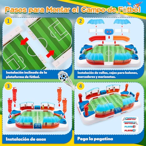 Thumbnail 3 de Dromlag Futbolines para Niños y Adultos: juego de mesa interactivo para familias y amigos