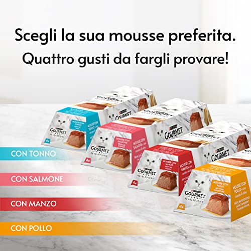 Thumbnail 6 de GOURMET Revelations Cibo Umido per Gatti Adulti – Mousse Tacchino in Confezioni da 57 g (24 pezzi)