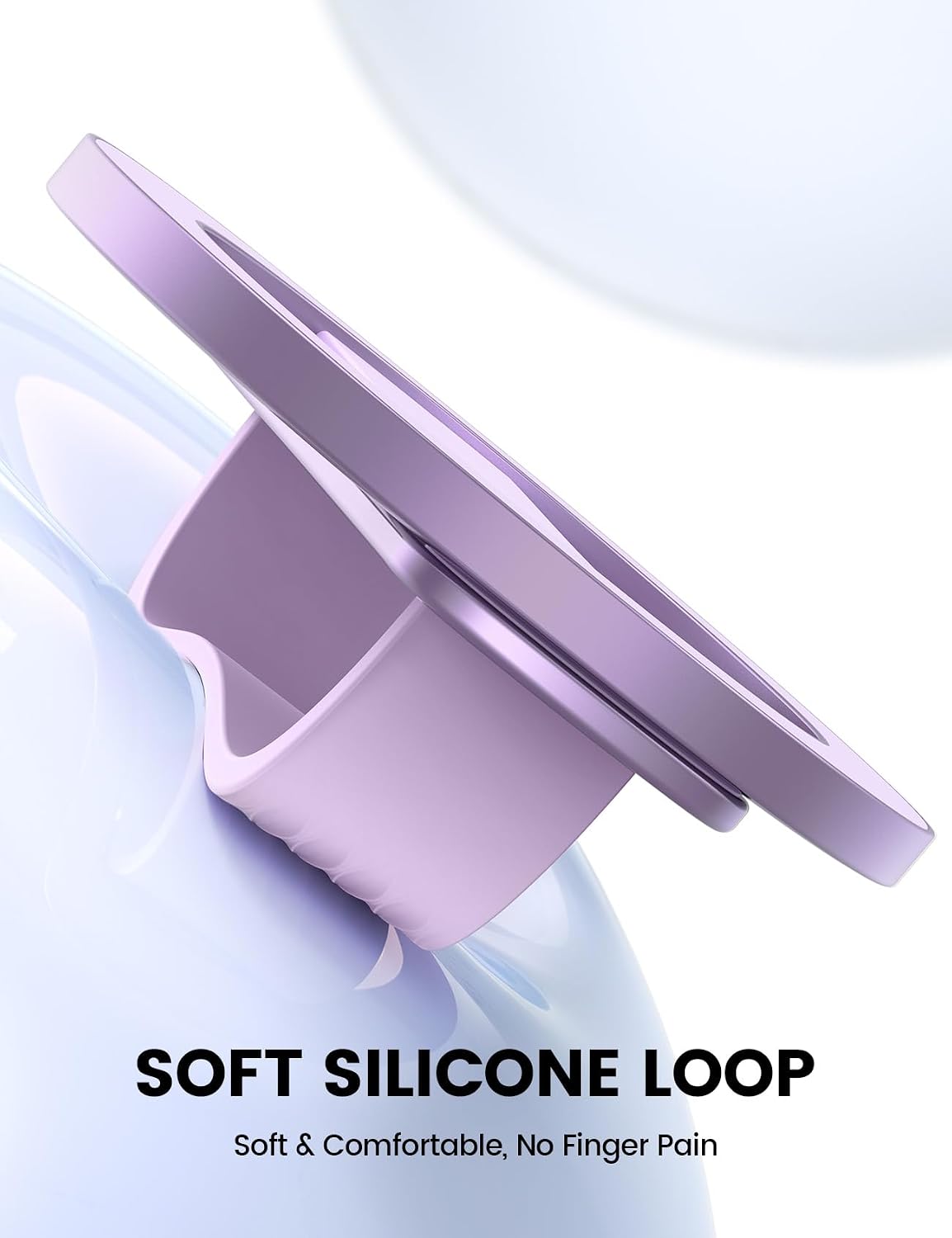 Detalle de Lamicall STRR07-US-PE Magnetic Phone Loop Grip, Lavender Silicone