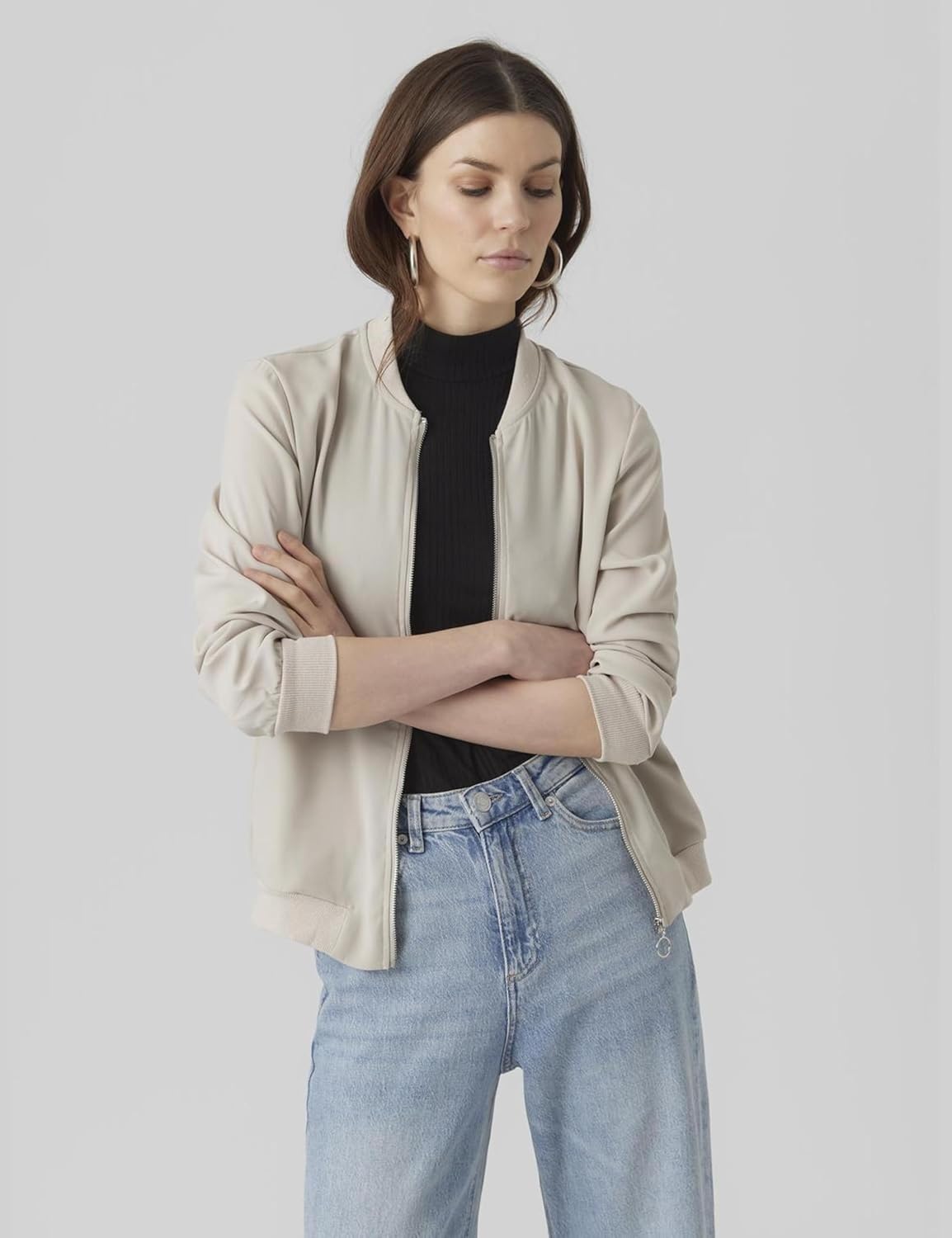 Thumbnail 1 de VERO MODA VMCОCO leichte Jacke mit Reißverschluss und Stretchanteil für Damen