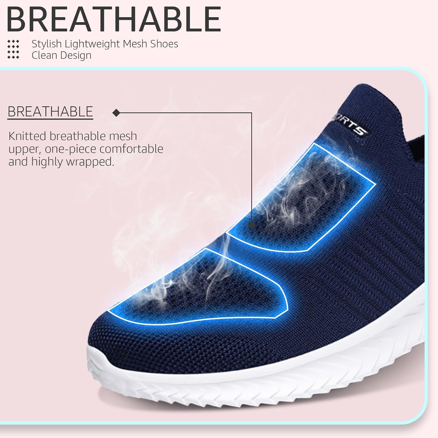 Detalle de Littleplum Basket femme respirante slip-on