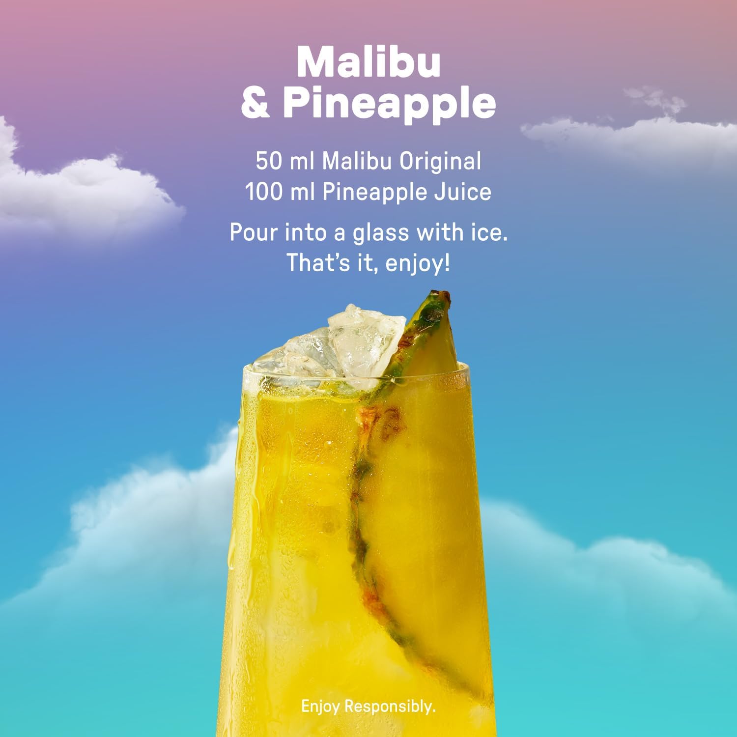 Detalle 2 de Malibu Ron Blanco y Coco 1 L 🥥