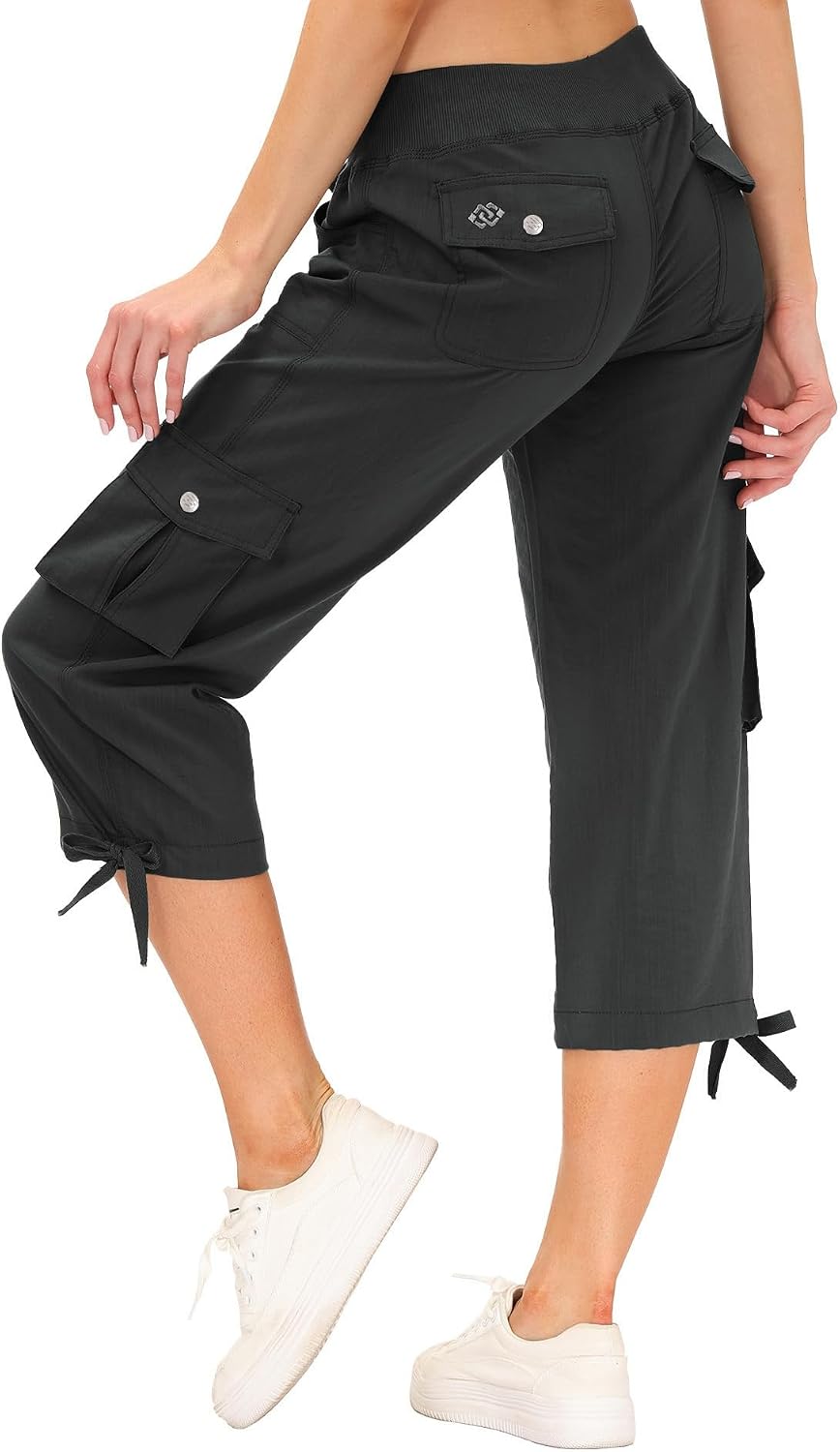 Detalle 2 de MoFiz Womens Capris with Pockets