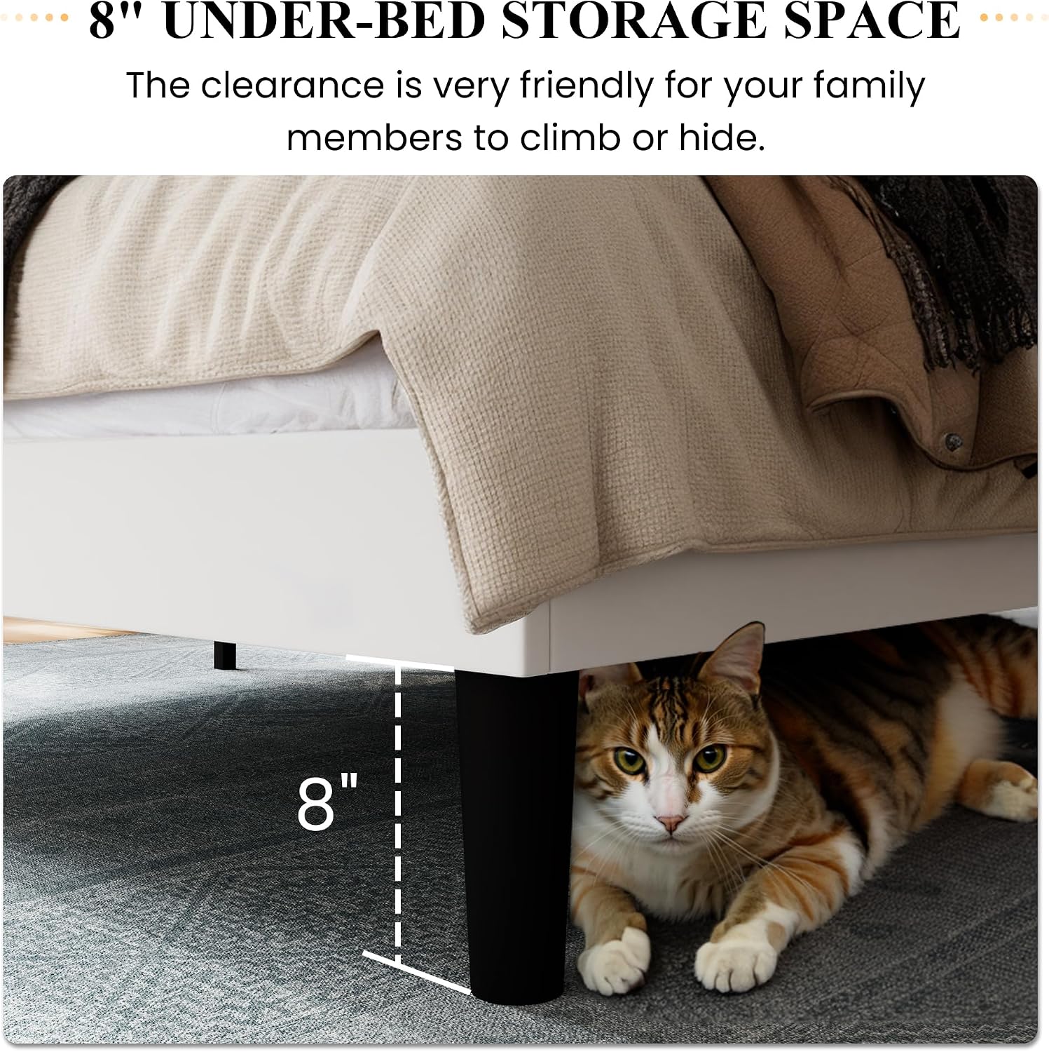 Thumbnail 6 de SHA CERLIN Full Bed Frame, Full Size