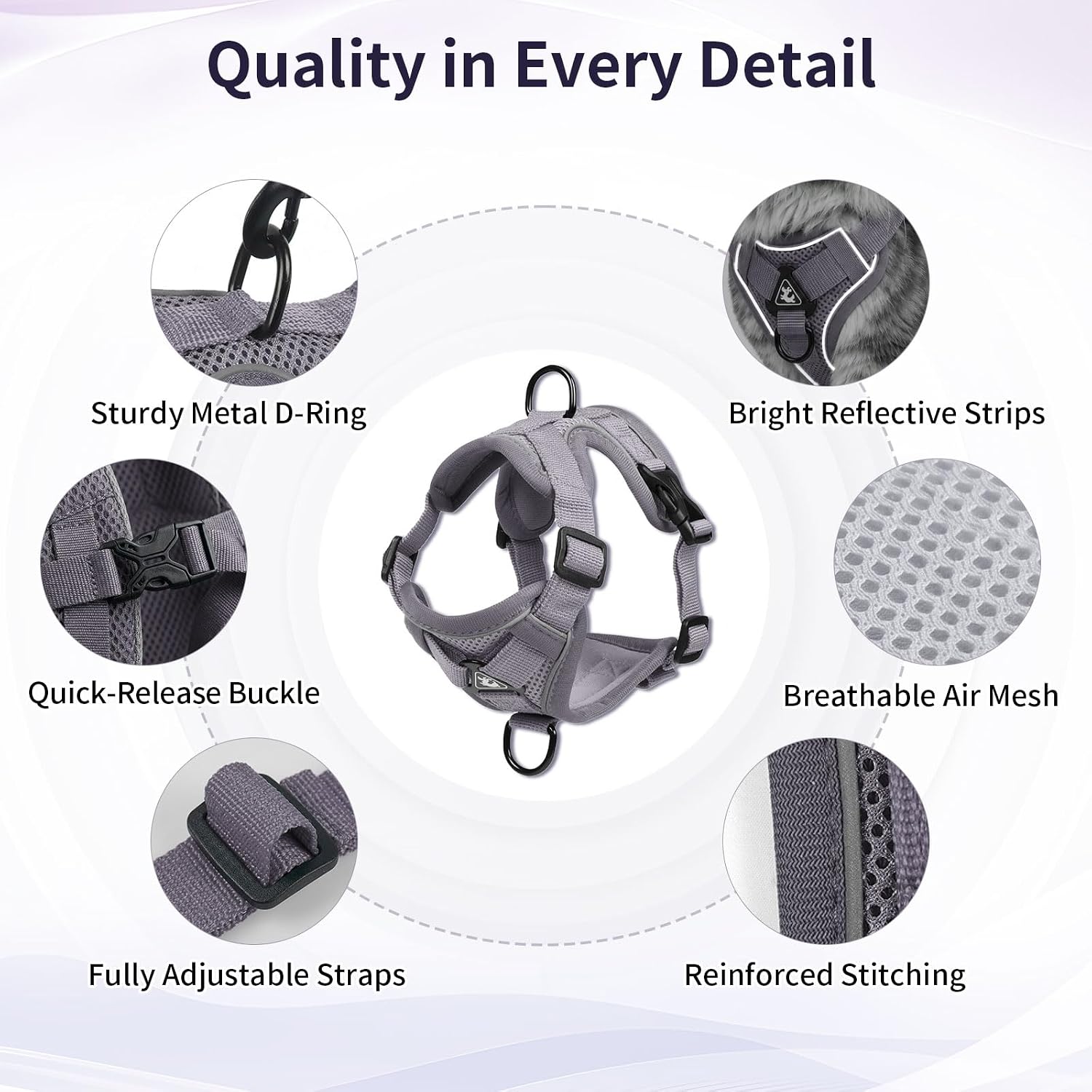 Detalle de Cat Harness and Leash Set M