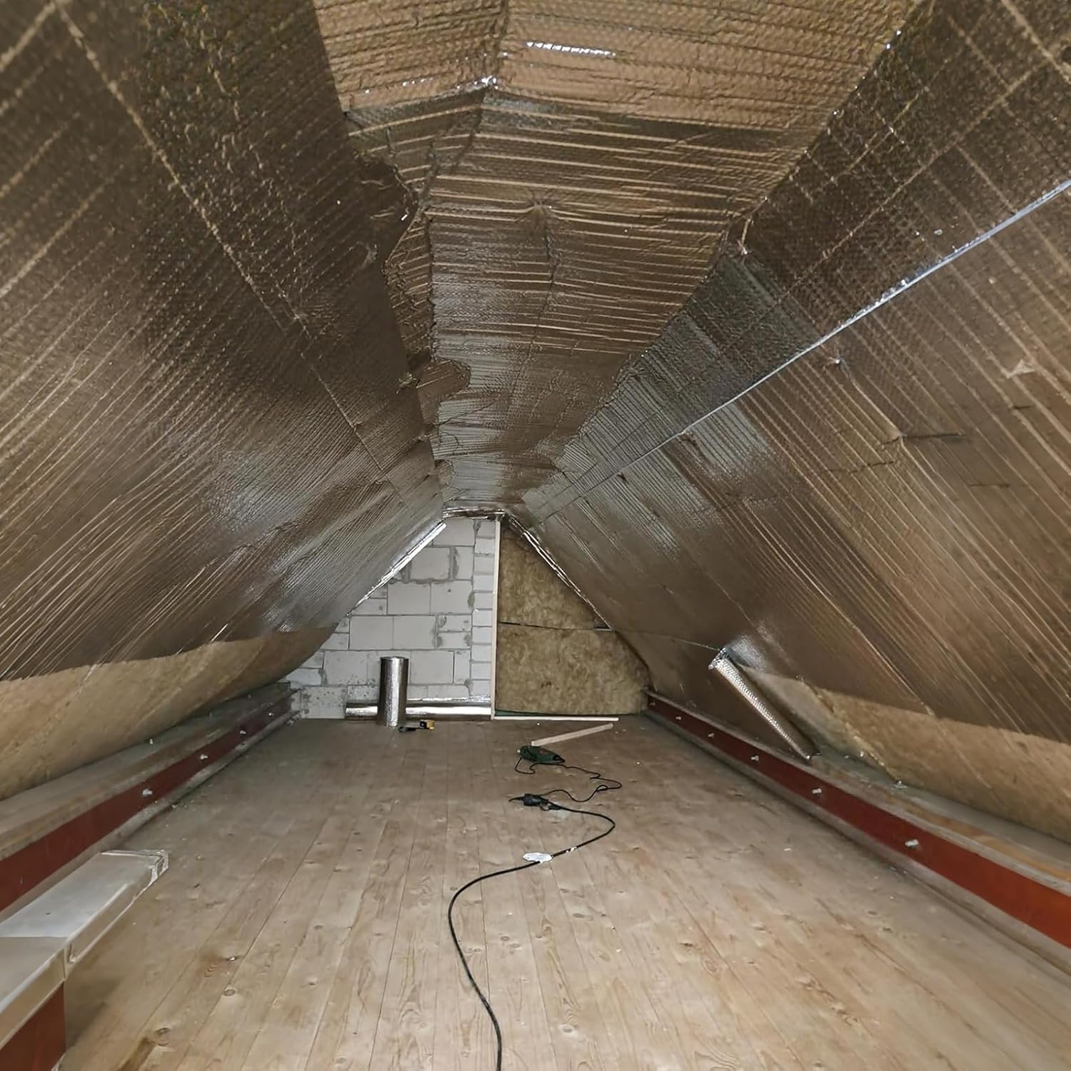 Thumbnail 5 de Dripex Isolierfolie Dämmfolie 0,6x10 m – Doppelte Alu-Luftpolsterfolie 3–4 mm (Reflexionsfolie)