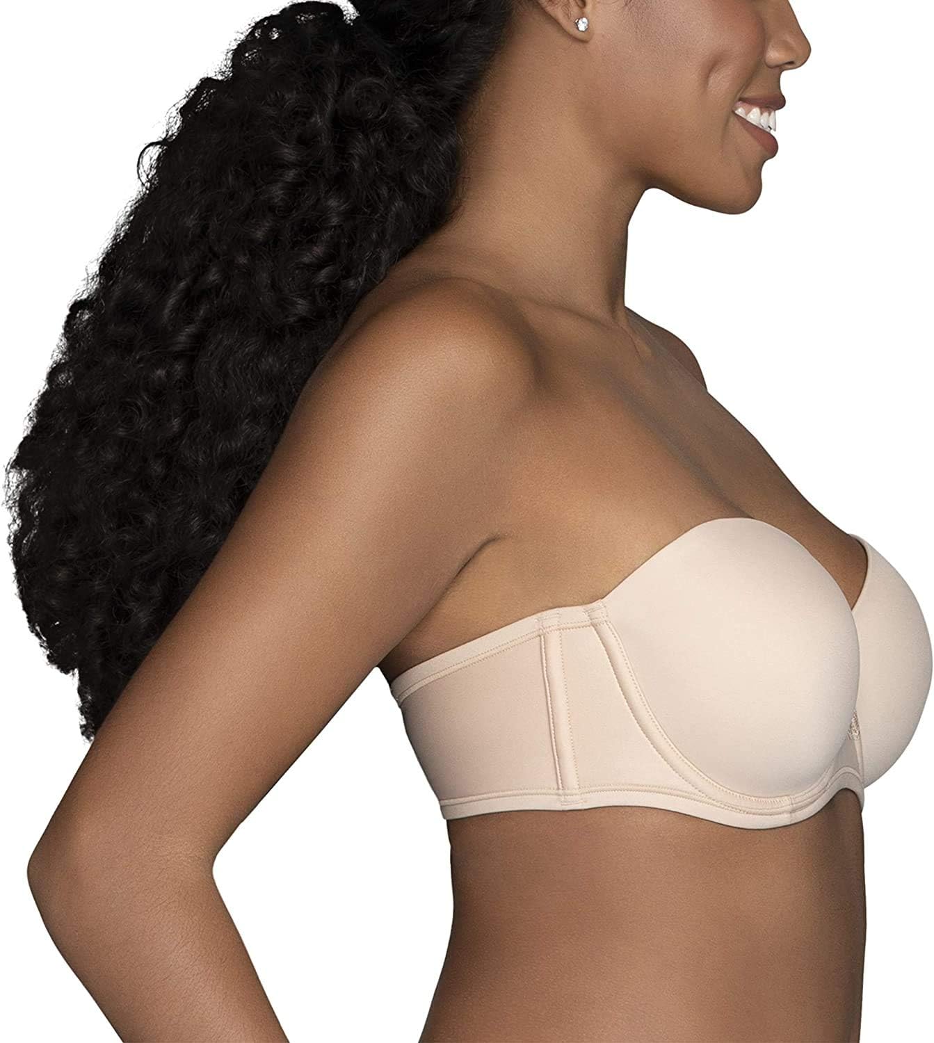 Detalle de Vanity Fair Women’s Beauty Back Smoothing Strapless Bra (Style 74380) with 4-Way Stretch & Removable Straps