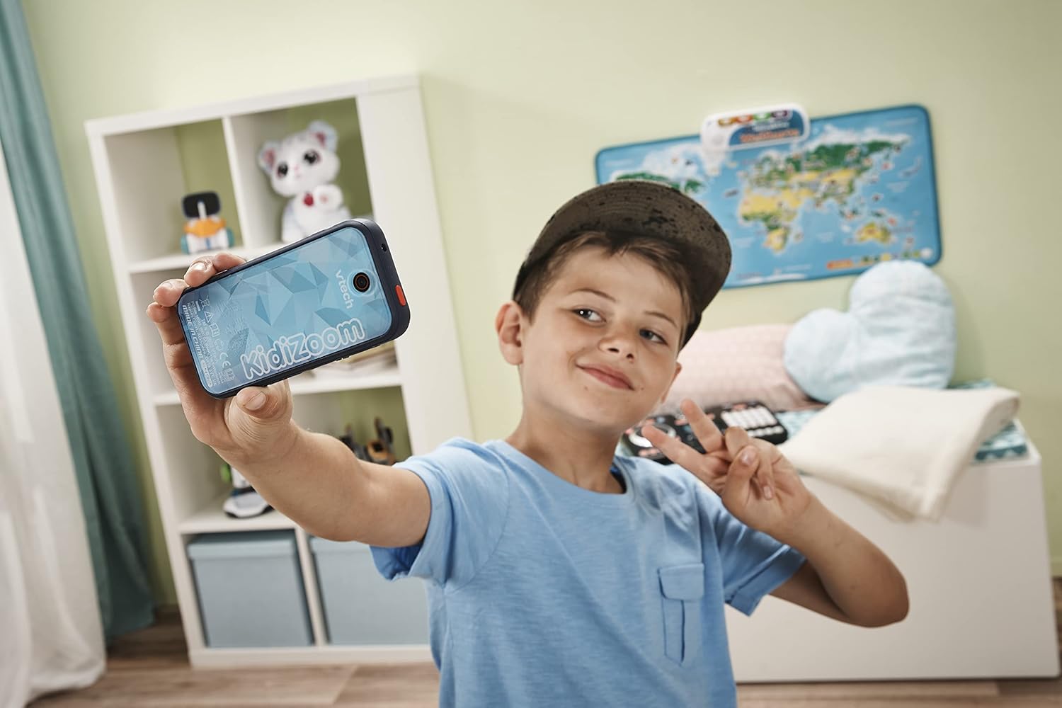 Thumbnail 5 de VTech KidiZoom Snap Touch (Blue) pocket touchscreen camera for kids, dual 5MP