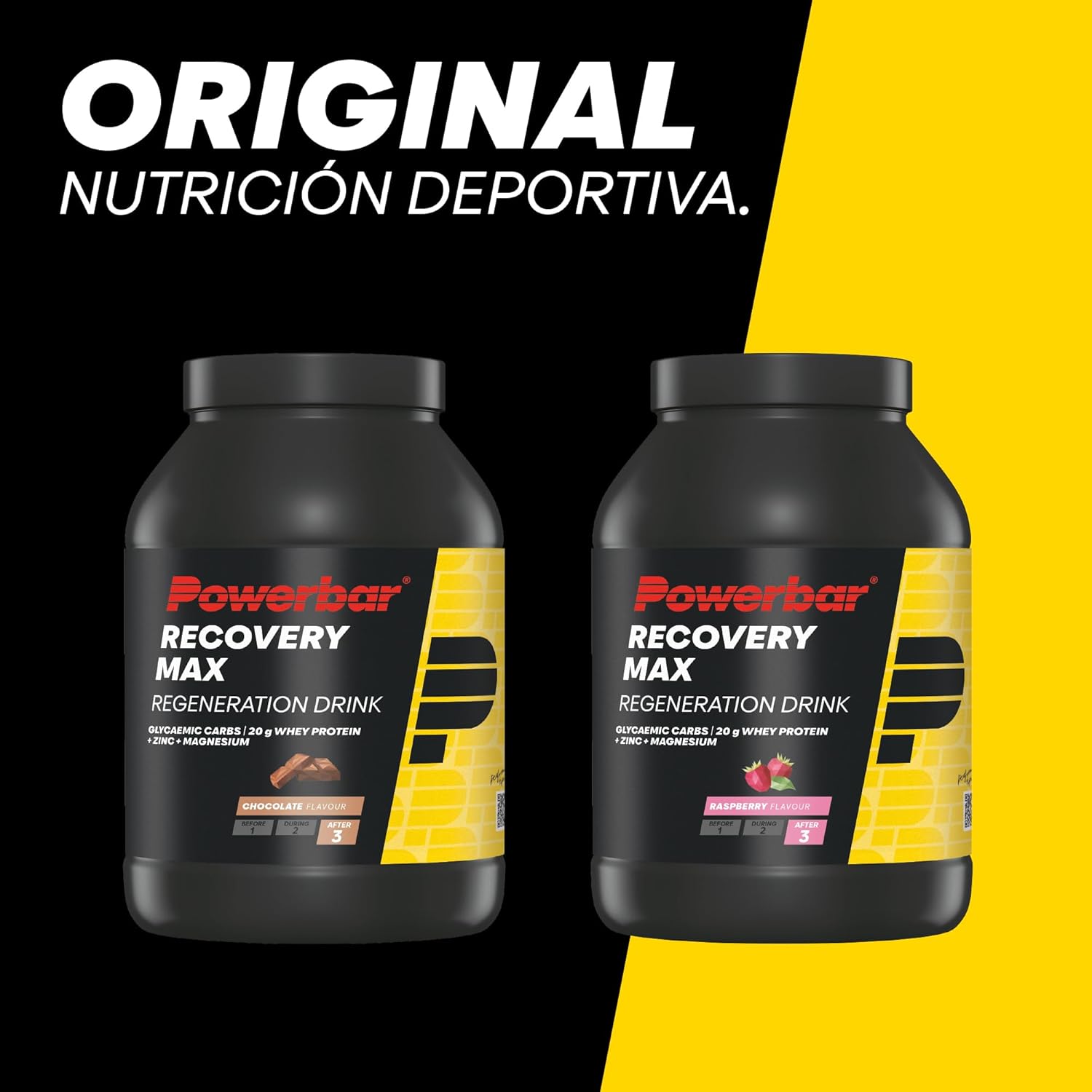 Detalle 2 de Powerbar Recovery Max Raspberry 1144g - Bebida Energética 🍓