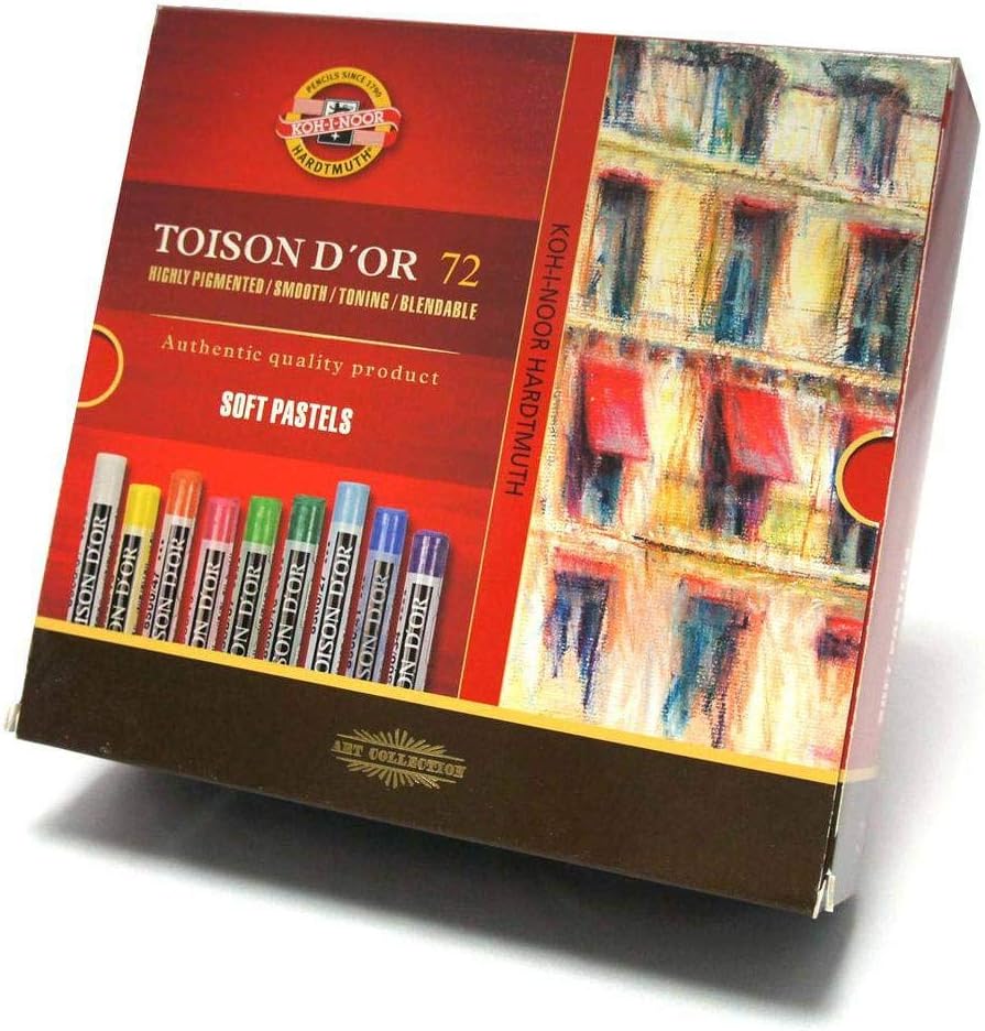 Detalle 1 de Koh-I-Noor H8517 etui met 72 zachte pastelpotloden van hout