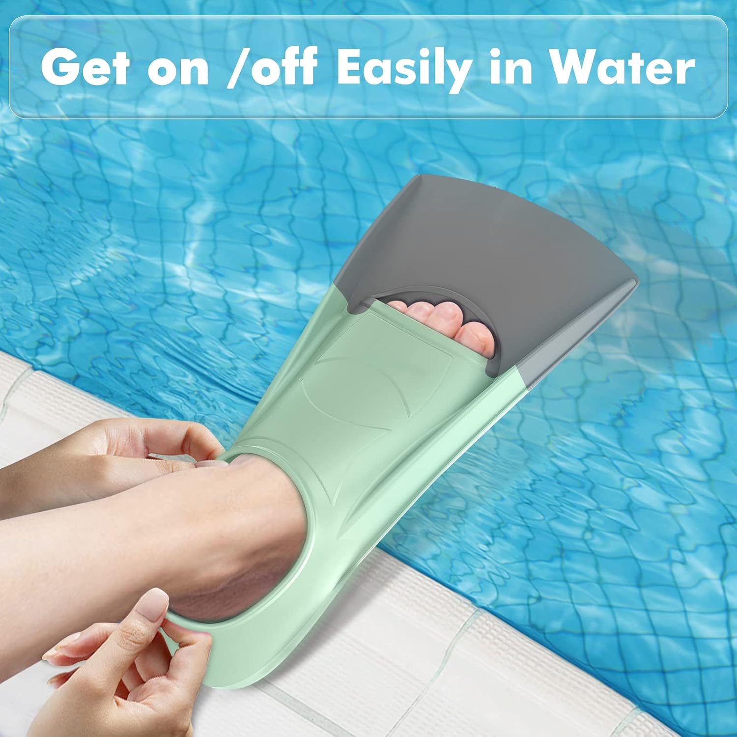 Thumbnail 6 de Gintenco Swim Fins Kids & Training Swim Flippers (Travel Size) with Mesh Bag
