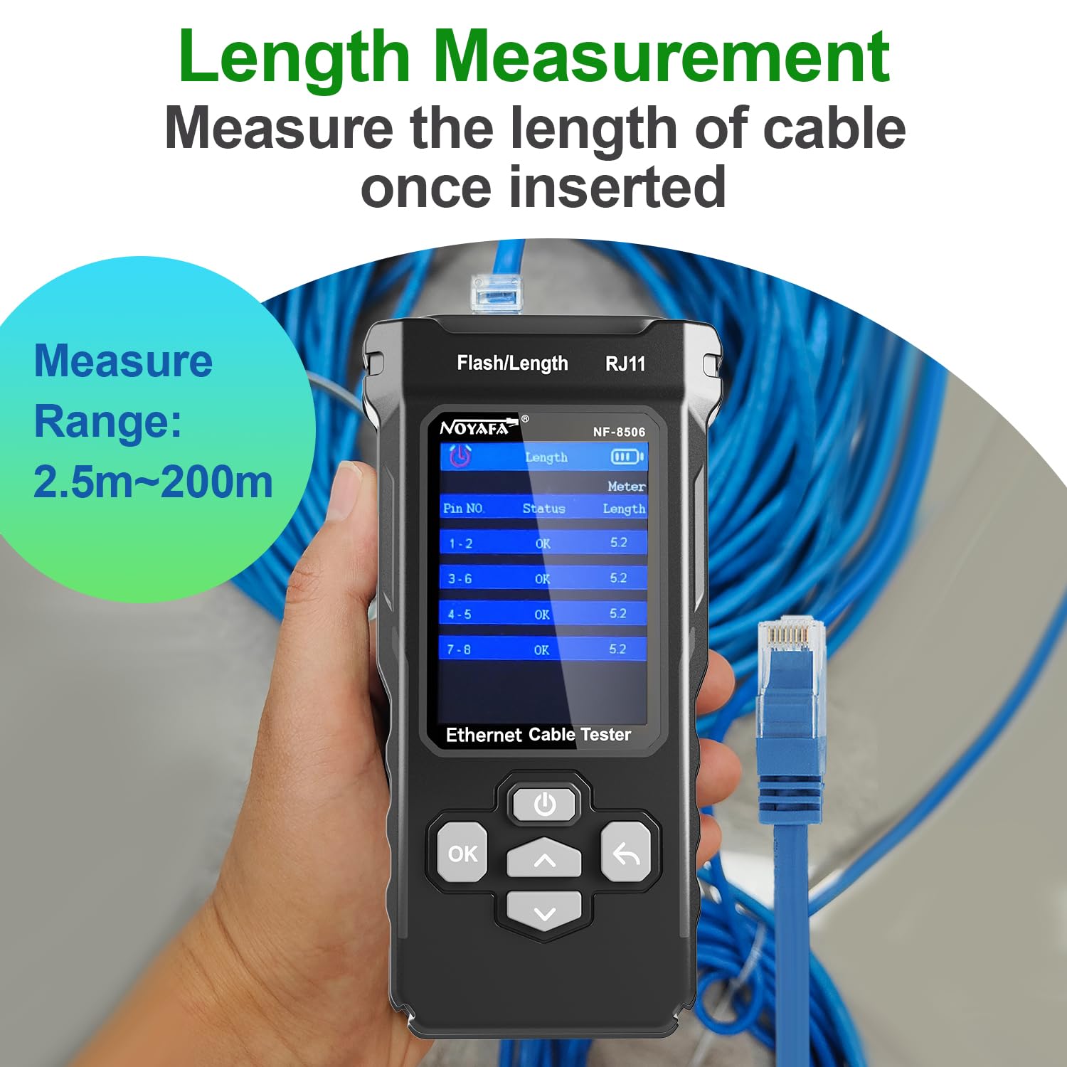 Thumbnail 5 de NOYAFA NF-8506 Netzwerktester
