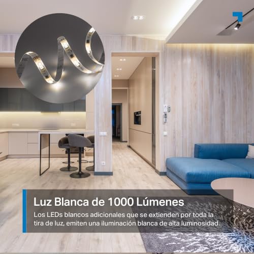 Detalle de Tapo L930-5, tira LED inteligente WiFi RGBW de 1000 lúmenes y 16 millones de colores