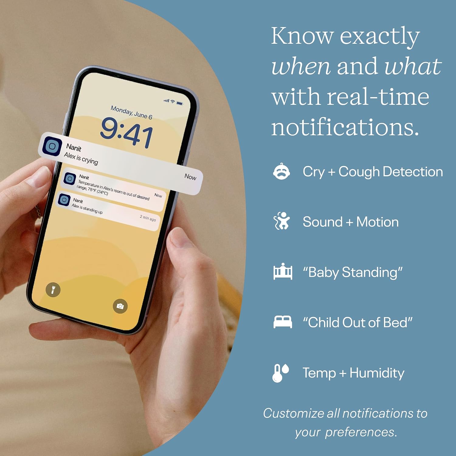 Detalle de Nanit baby monitor with 1080p camera