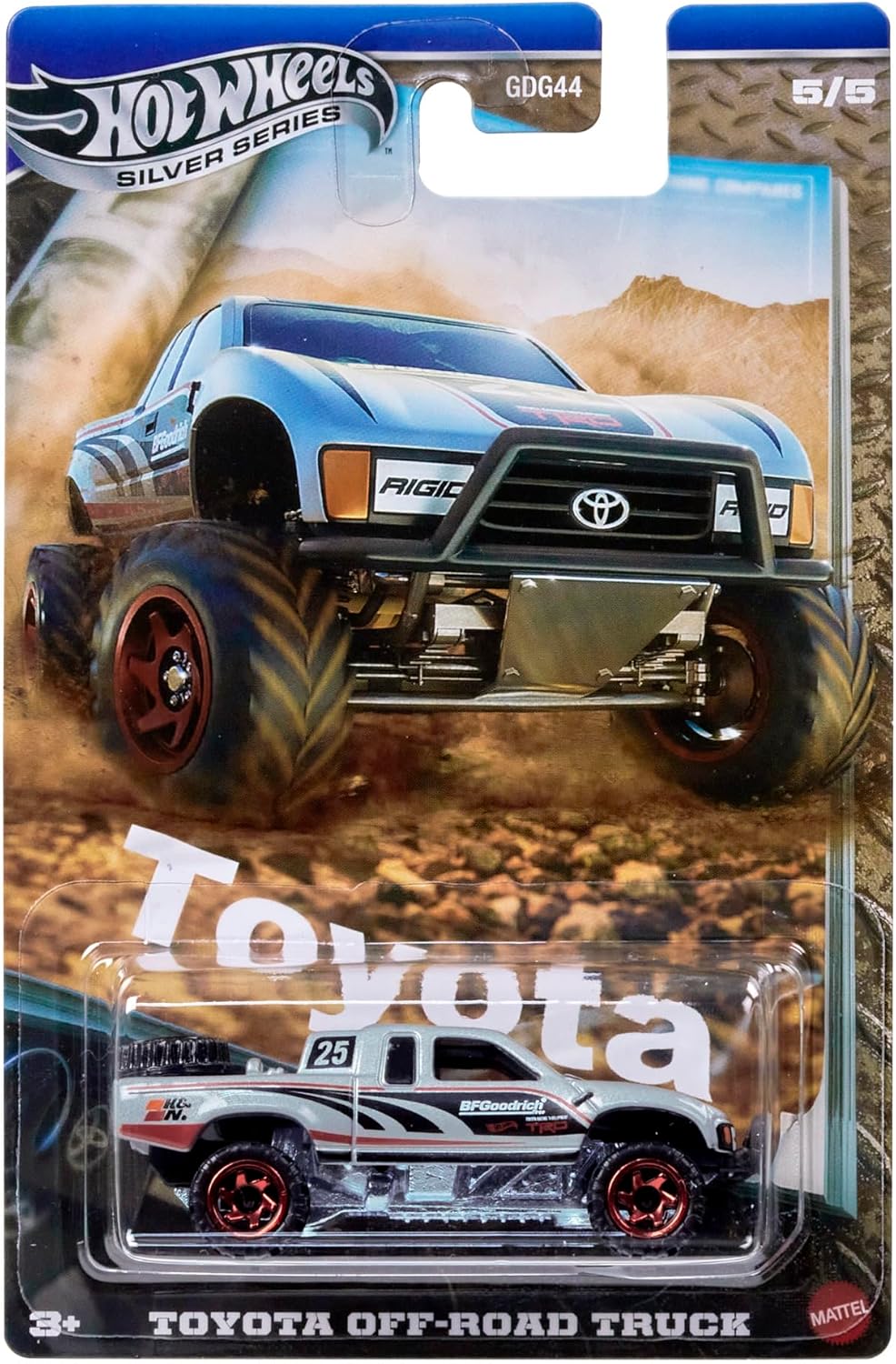 Detalle 2 de Hot Wheels Serie Silver: Toyota Off Road Truck – Giocattolo miniatura dal fascino d’azione