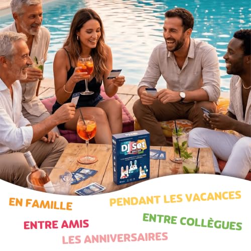 Detalle de DJ SET – Jeu de Société Famille et Amis – Redécouvre le Blind Test
