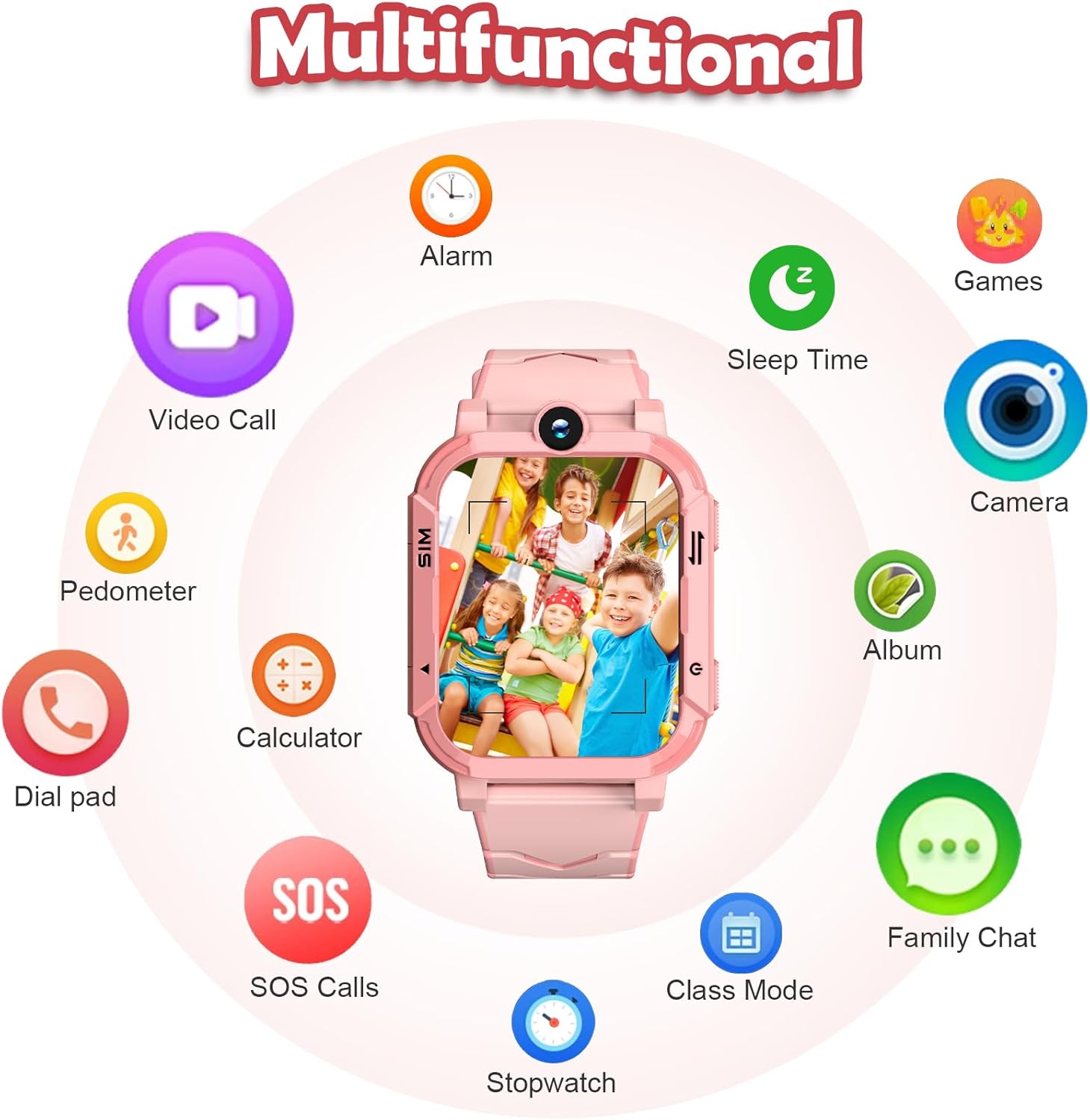 Thumbnail 6 de Blackview 4G Kids Smart Watch (GPS+LBS+Wi‑Fi) with SOS, Video/Voice Calls & School Mode