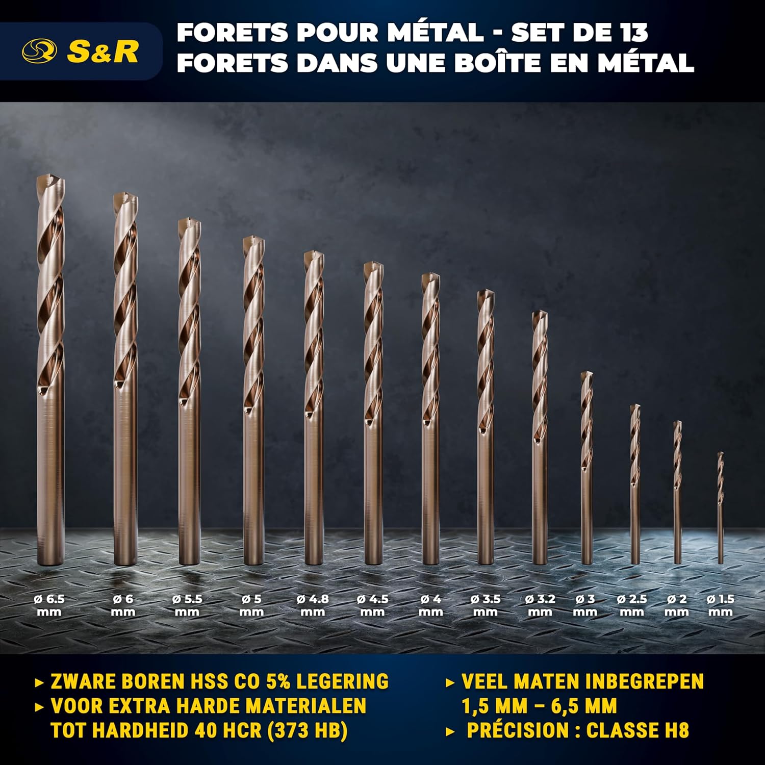 Thumbnail 1 de S&R Forets à métaux 1‑6,5 mm
