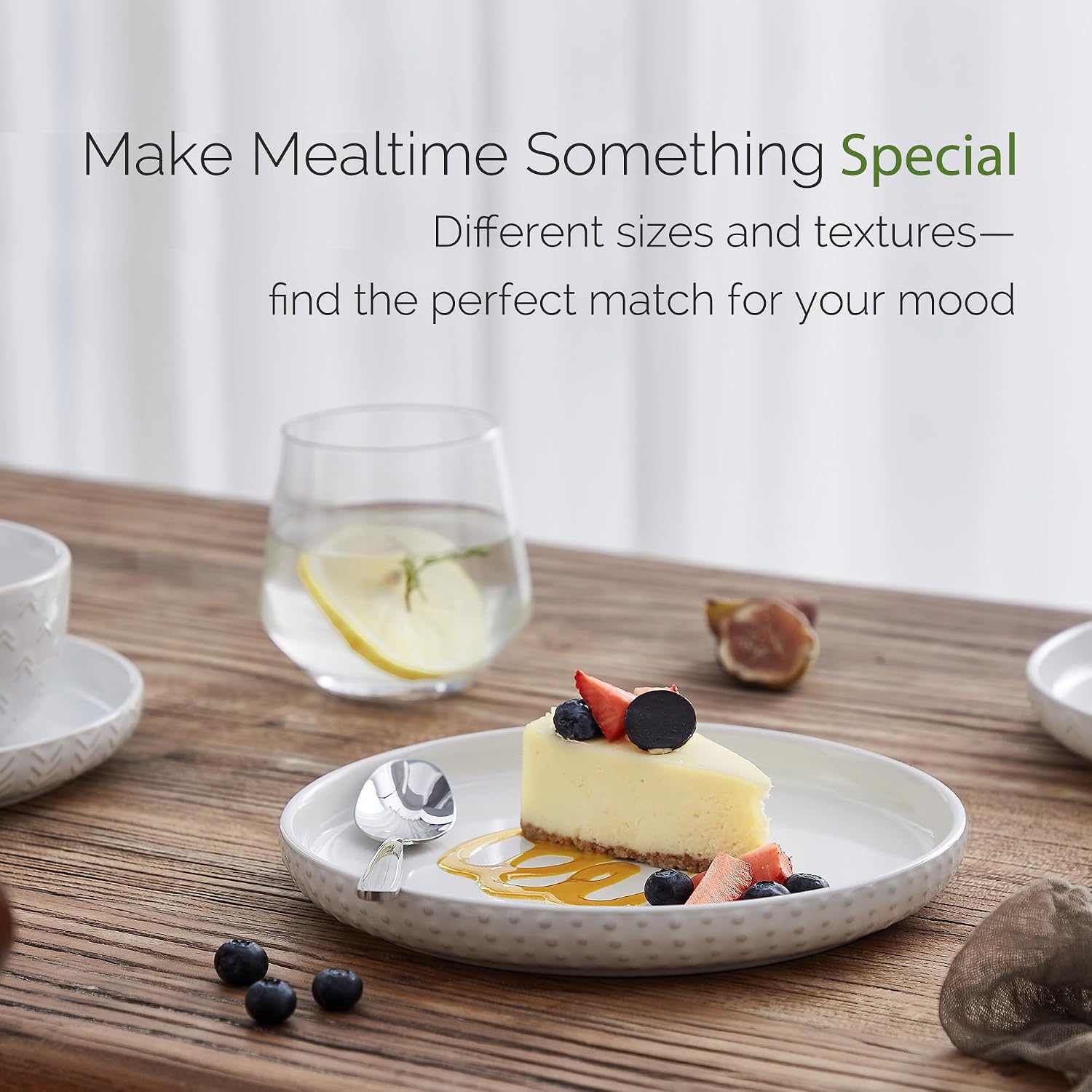 Detalle 2 de Lareina Stoneware Dinnerware Set, 12-Piece