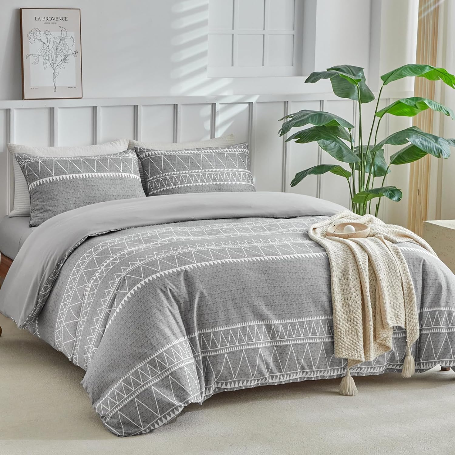 Detalle de Tokokimo Double Duvet Cover Set 4-piece, 40cm deep fitted sheet