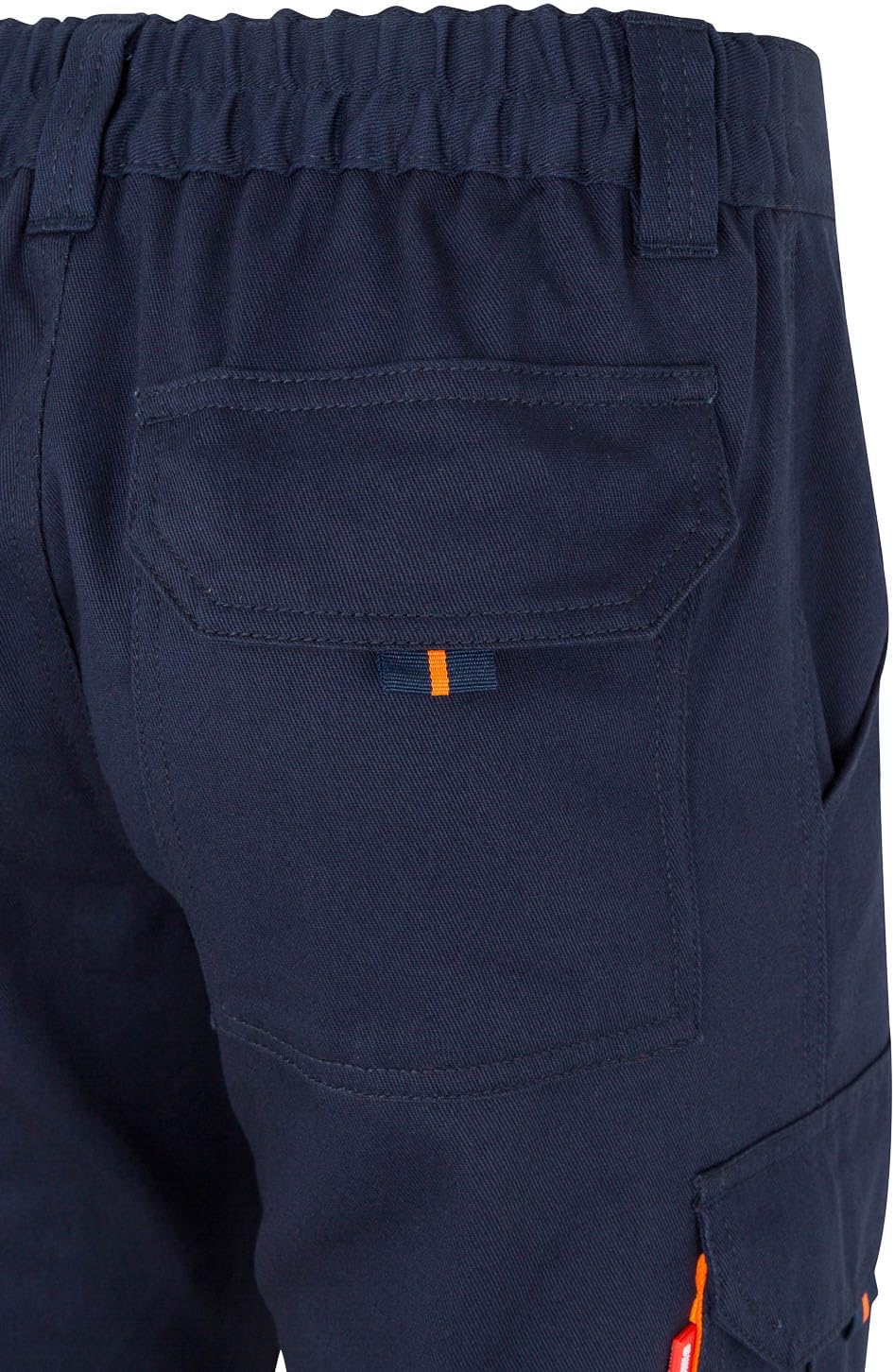 Detalle de Velilla 303007 Pantalone 100% cotone Alta Visibilità Blu Navy/Arancione Fluoro, taglia L