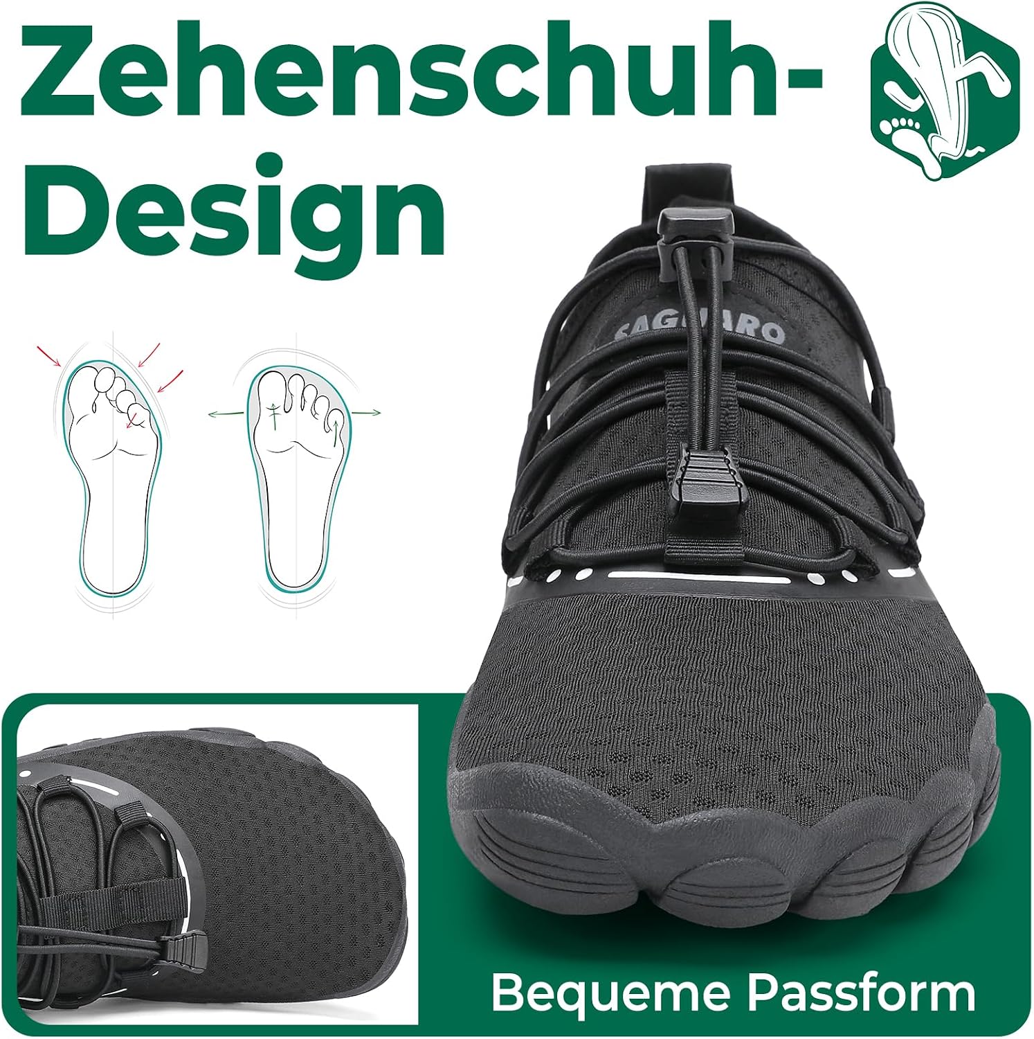 Detalle 2 de SAGUARO Wasserschuhe Aquaschuhe 36-48
