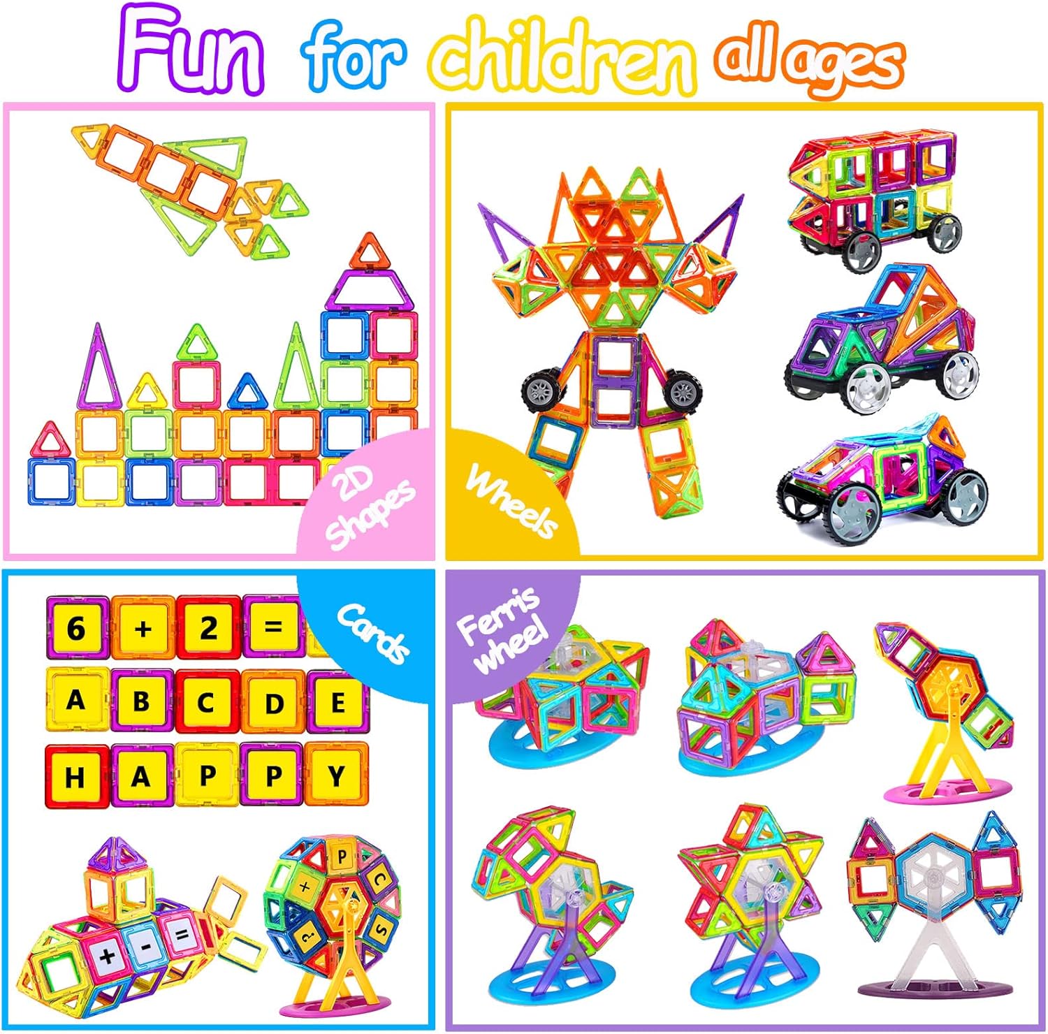 Thumbnail 3 de Jokooan Costruzioni Magnetiche per Bambini 68 pezzi: set STEM Montessori dai 3 anni