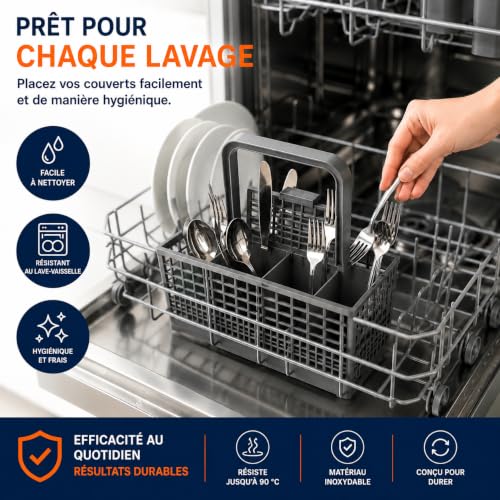 Detalle de DEGG Panier à couverts Universel pour Lave-Vaisselle